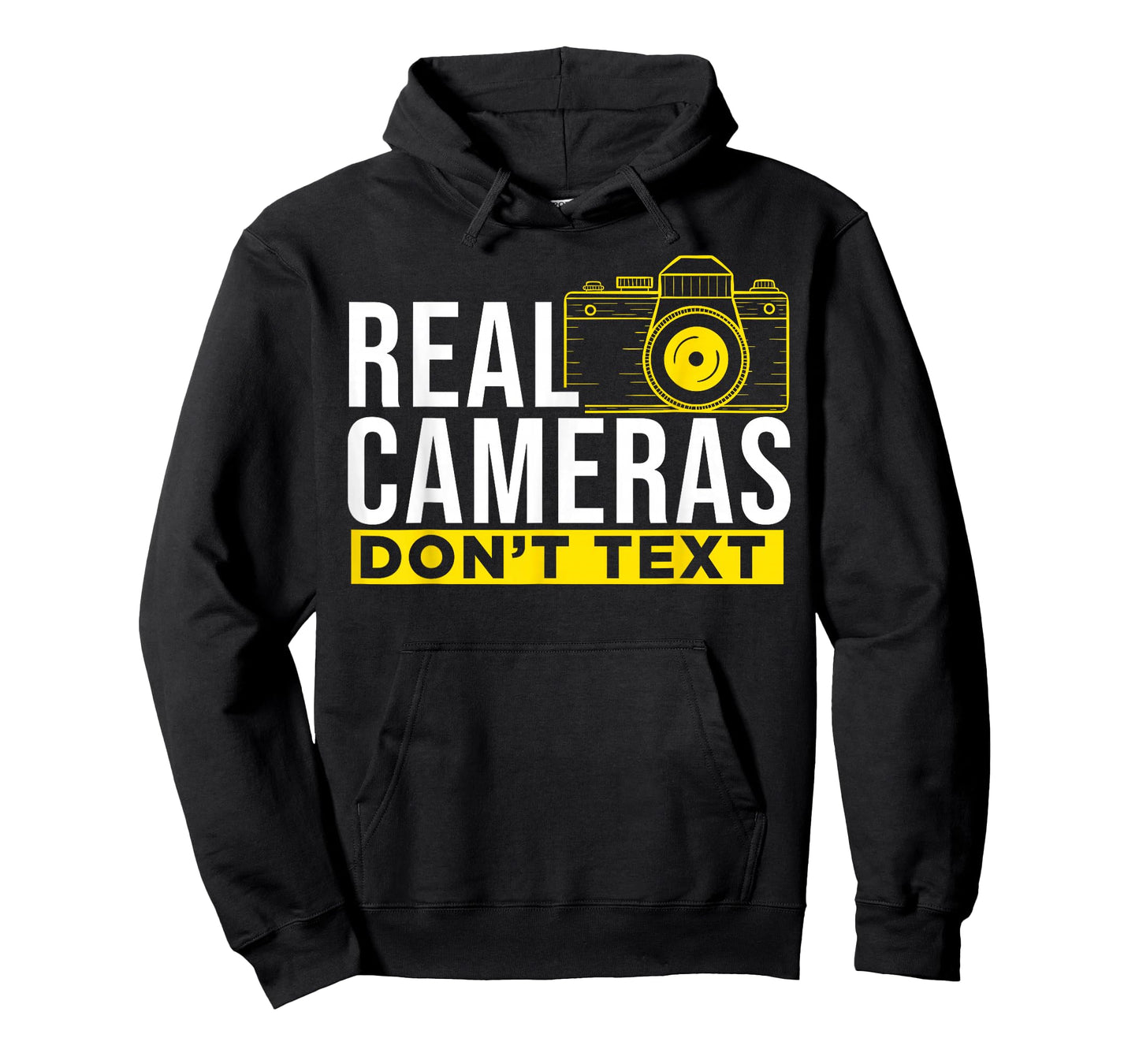 Real Cameras Don't Text Cool Photography T-Shirt