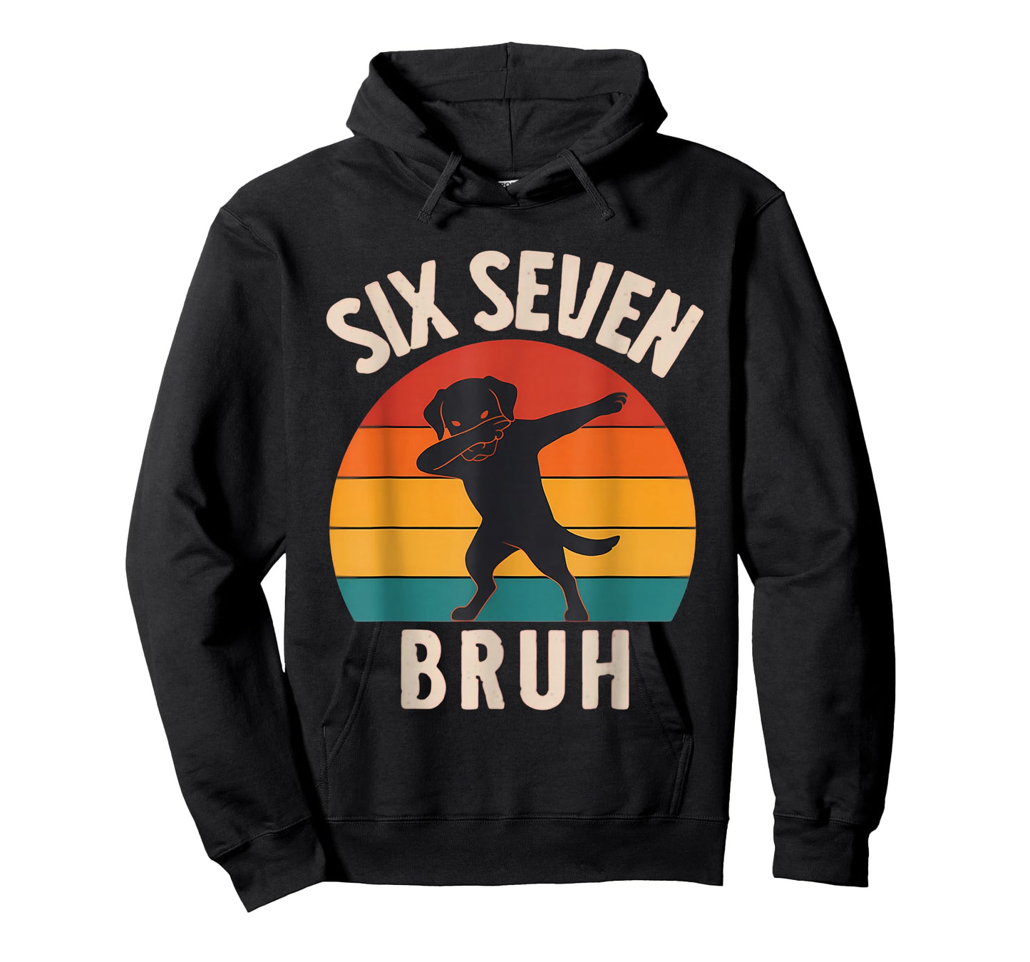 67 Meme 6 7 Dabbing Dog Six Seven Bruh Funny Retro Boys Kids T-Shirt