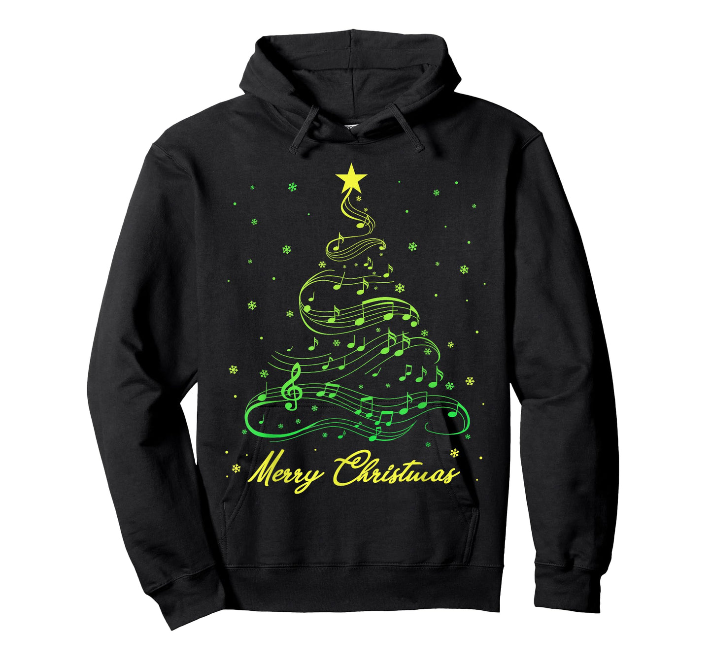 Christmas Music Tree Musical Notes Kids Music Lovers Teacher T-Shirt