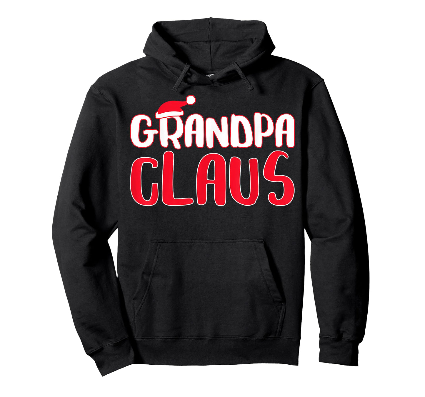 Grandpa Claus Shirts Men's Black Modern Christmas T-Shirt