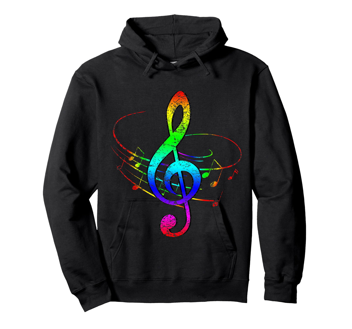Colorful Rainbow Treble Clef T-Shirt