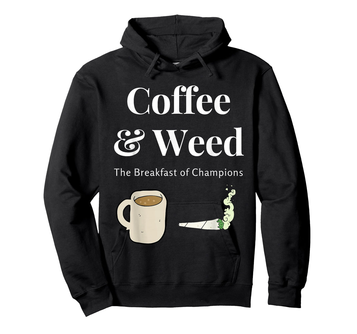Coffee & Weed Pot Head Gift Cannabis & Caffeine Wake & Bake T-Shirt