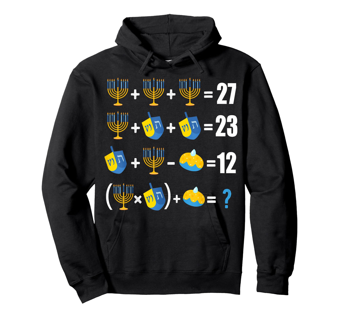 Happy Hanukkah Menorah Dreidel Doughnut Math Teacher 67 Meme T-Shirt