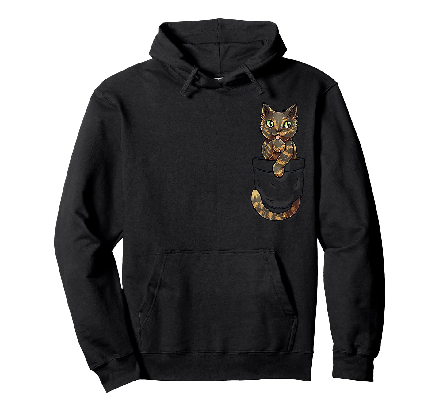 Pocket Tortoiseshell Tortie Cat - T-Shirt T-Shirt