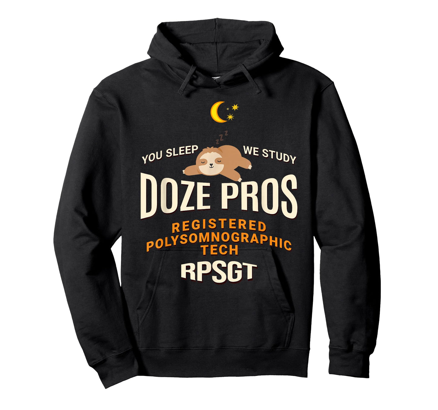 Baby Sloth Doze Pros Registered PolySomnoGraphic Tech RPSGT T-Shirt