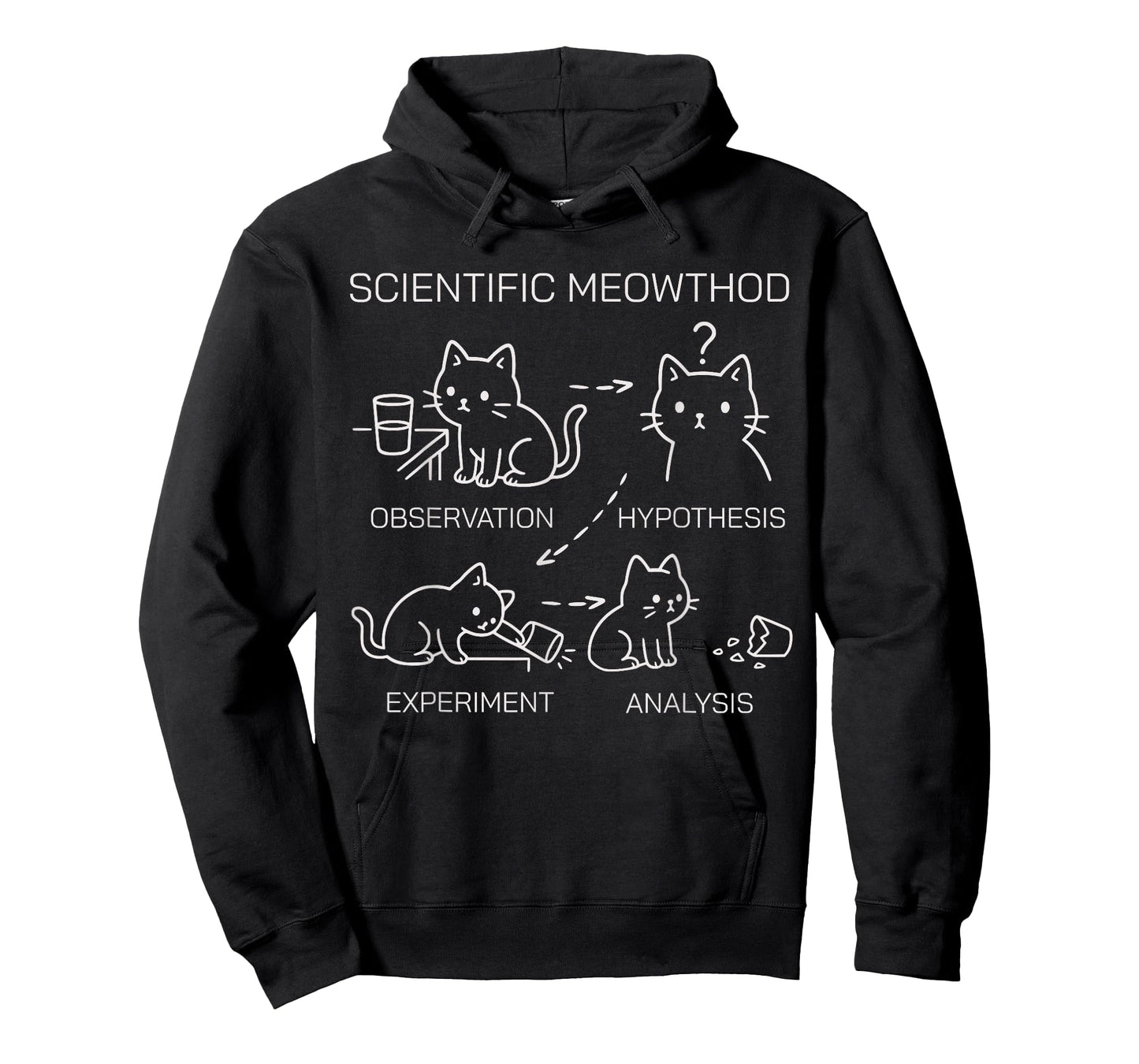 Scientific Meowthod Funny Science Cat Teacher Student Cool T-Shirt