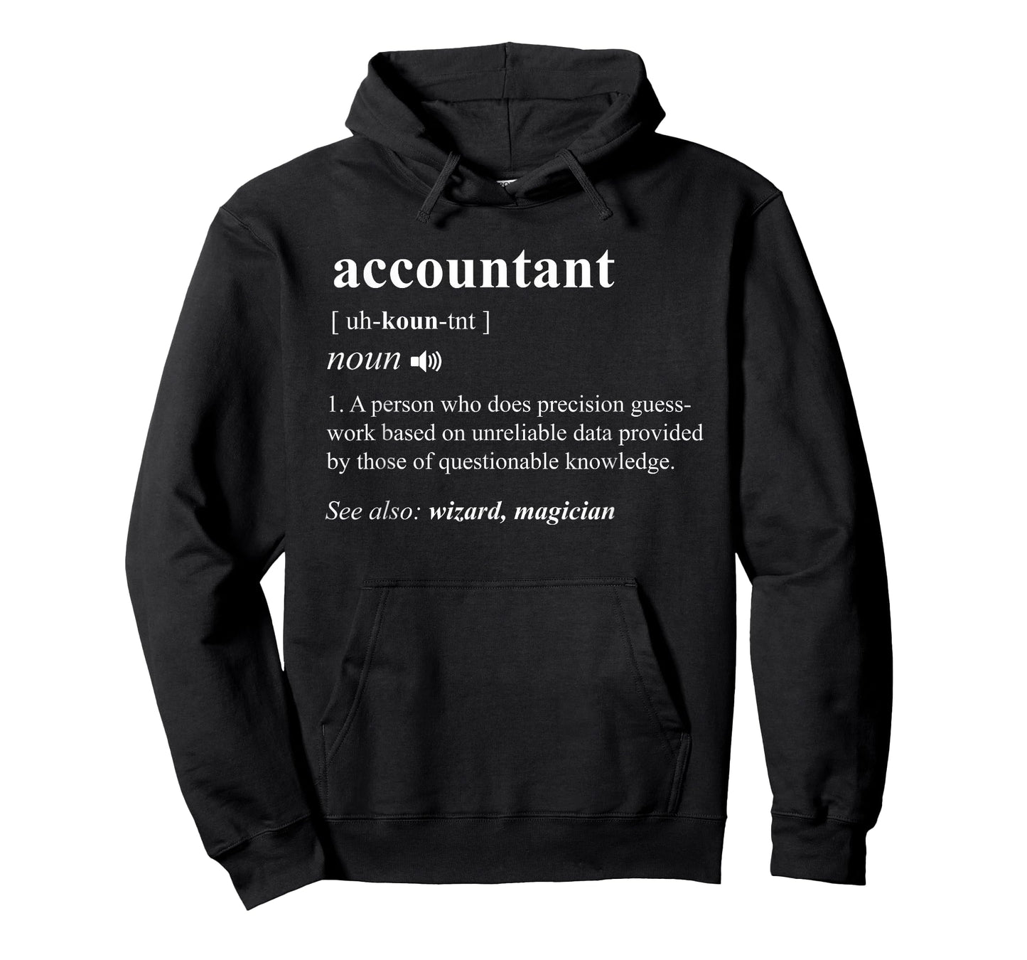 Accountant Definition Noun Accounting Major CPA Funny Gifts T-Shirt Small
