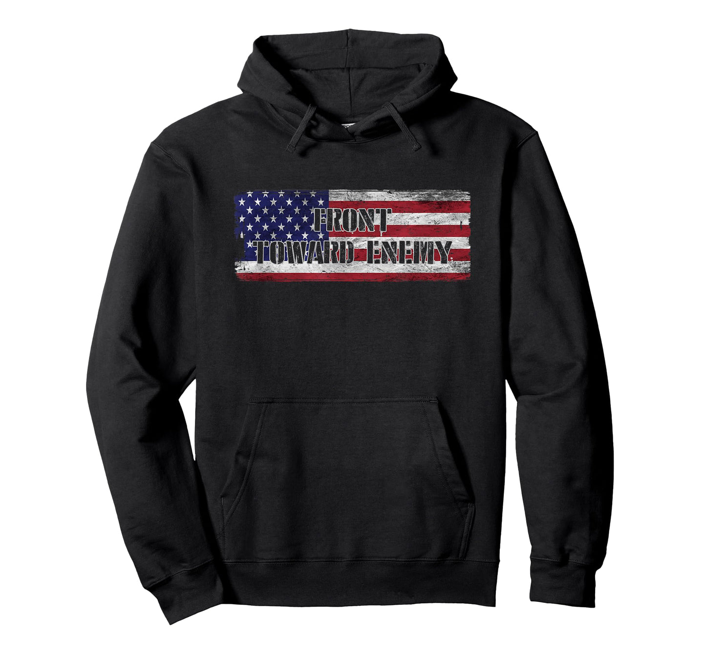 Front Toward Enemy American Flag USA Women Men T-Shirt