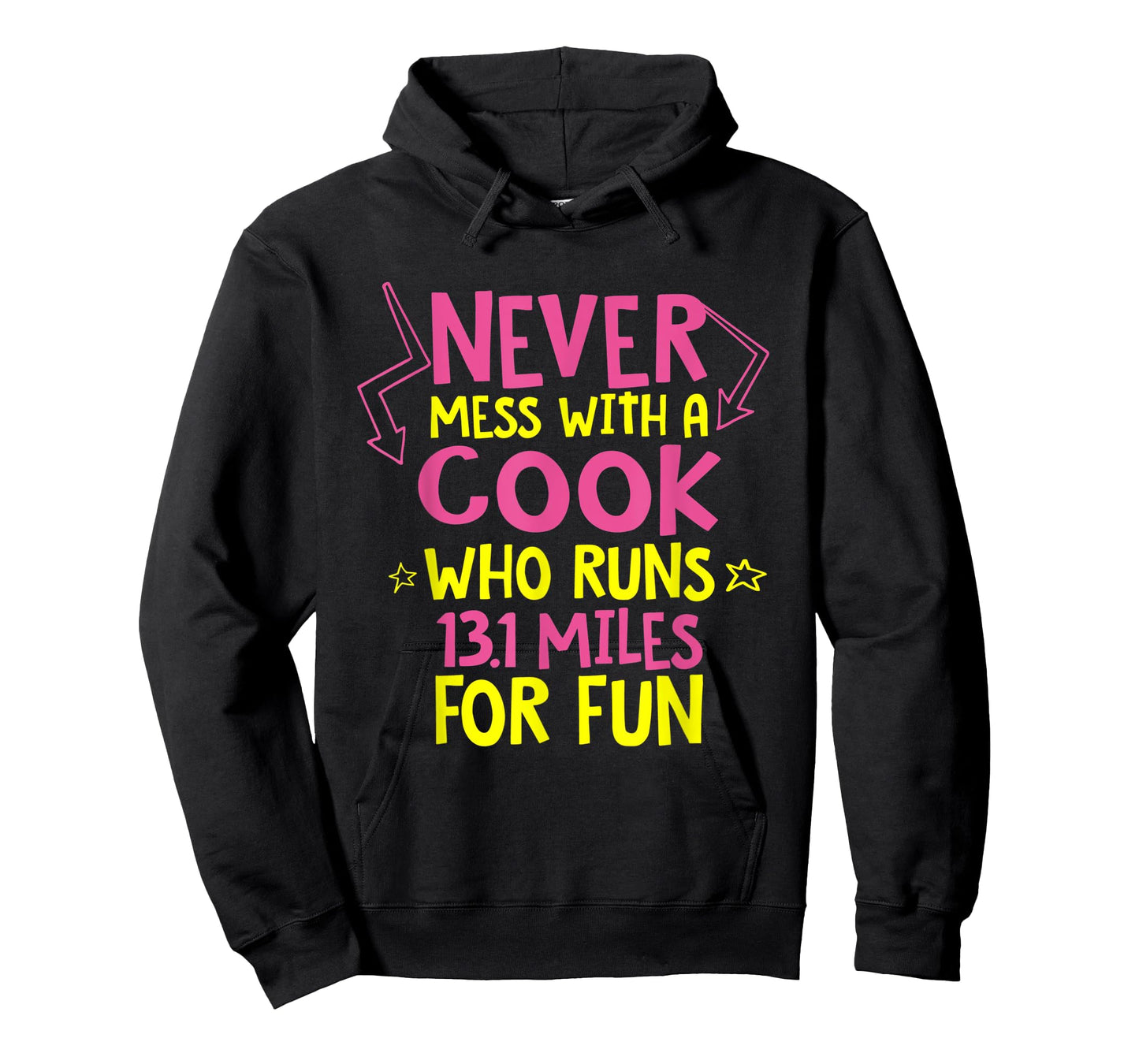 Cook Who Runs Half Marathon Funny Running Humor Runner Chef T-Shirt