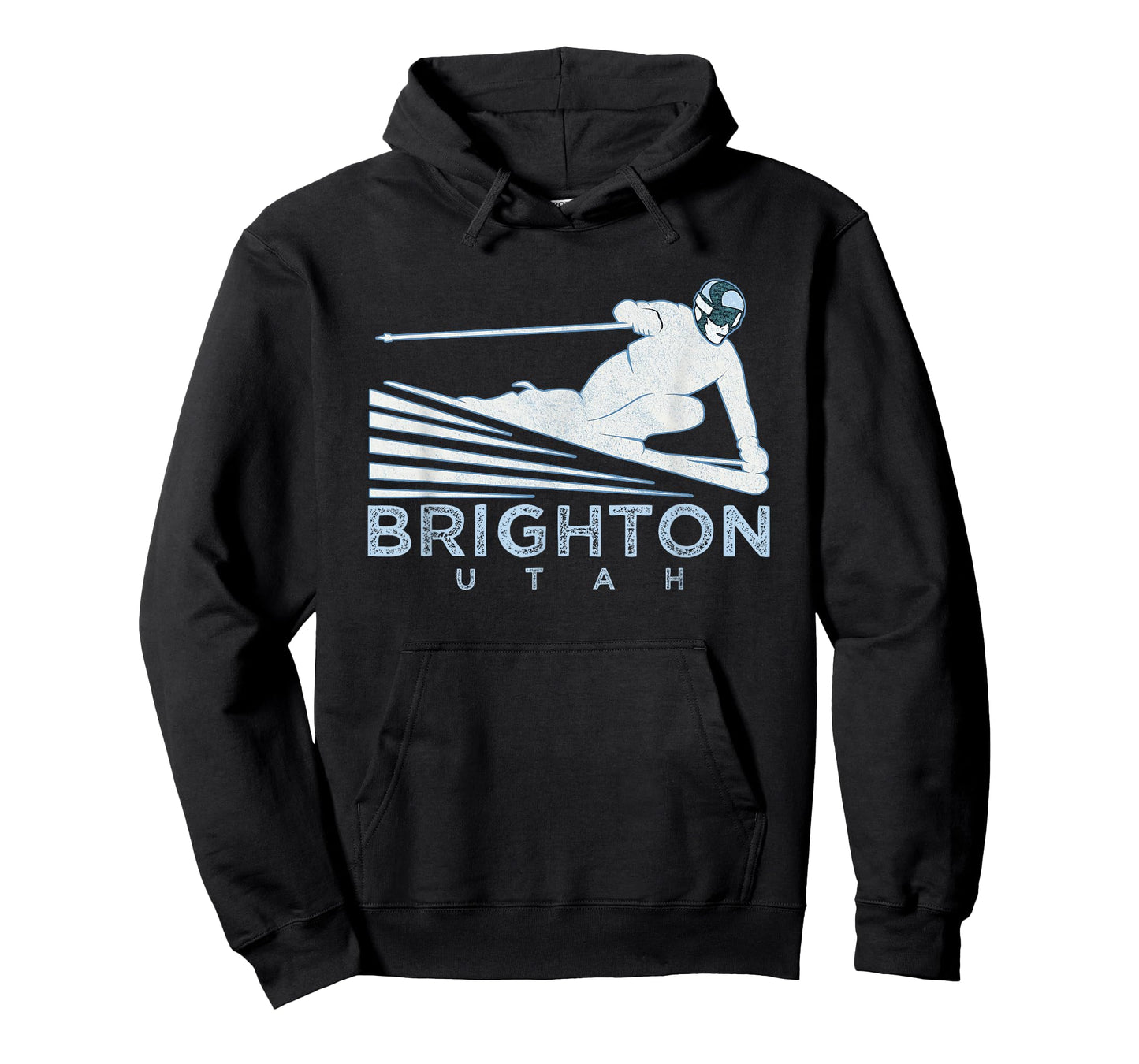 Retro Ski Brighton, Utah Illustration - Vintage Snow Ski T-Shirt