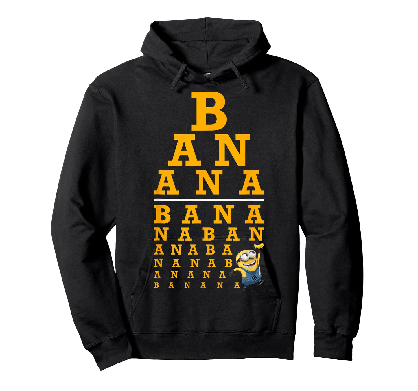 Despicable Me Minions Banana Text Stack T-Shirt