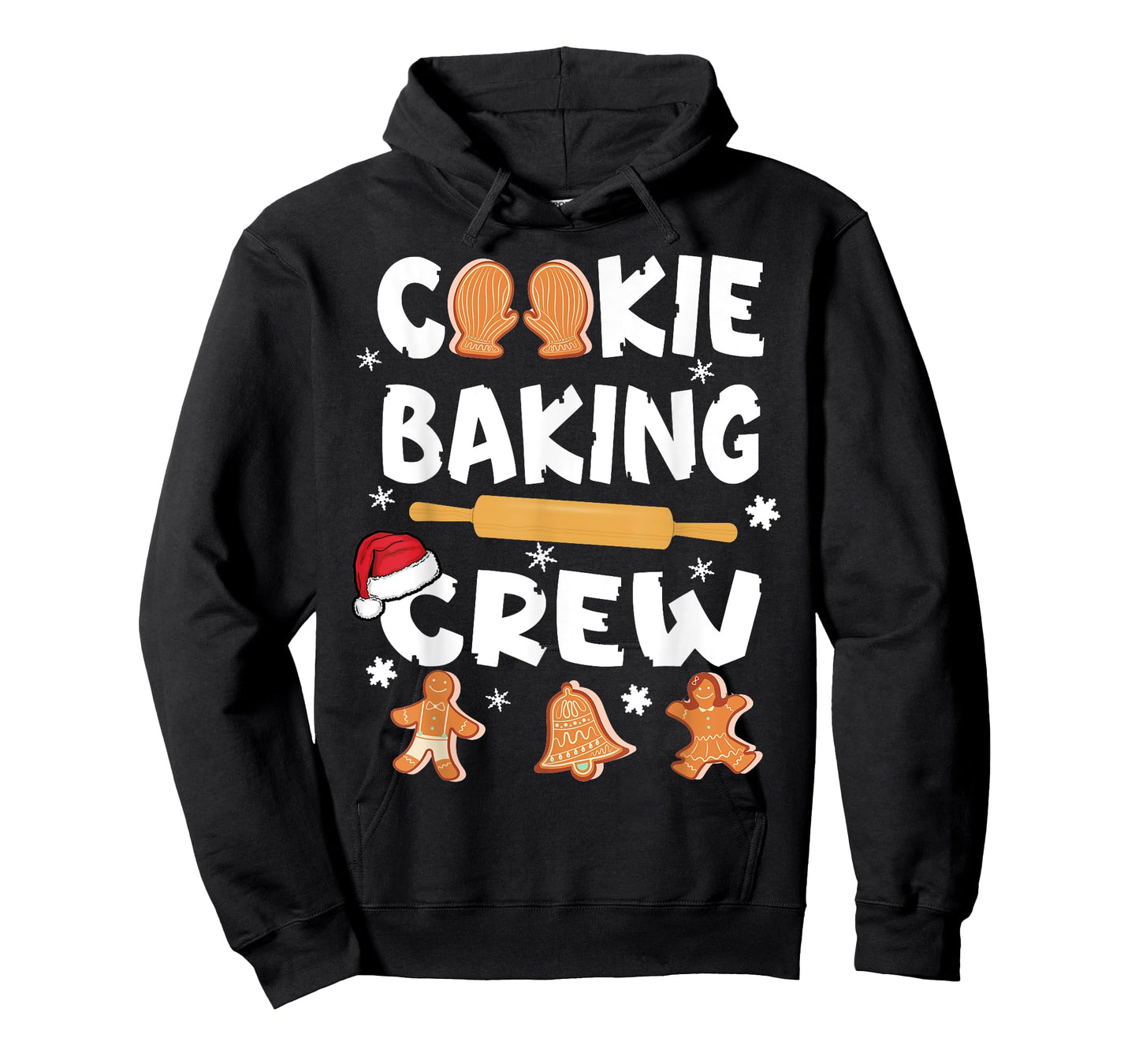 Cookie Baking Crew Funny Christmas 2022 Gingerbread Kids Tee T-Shirt