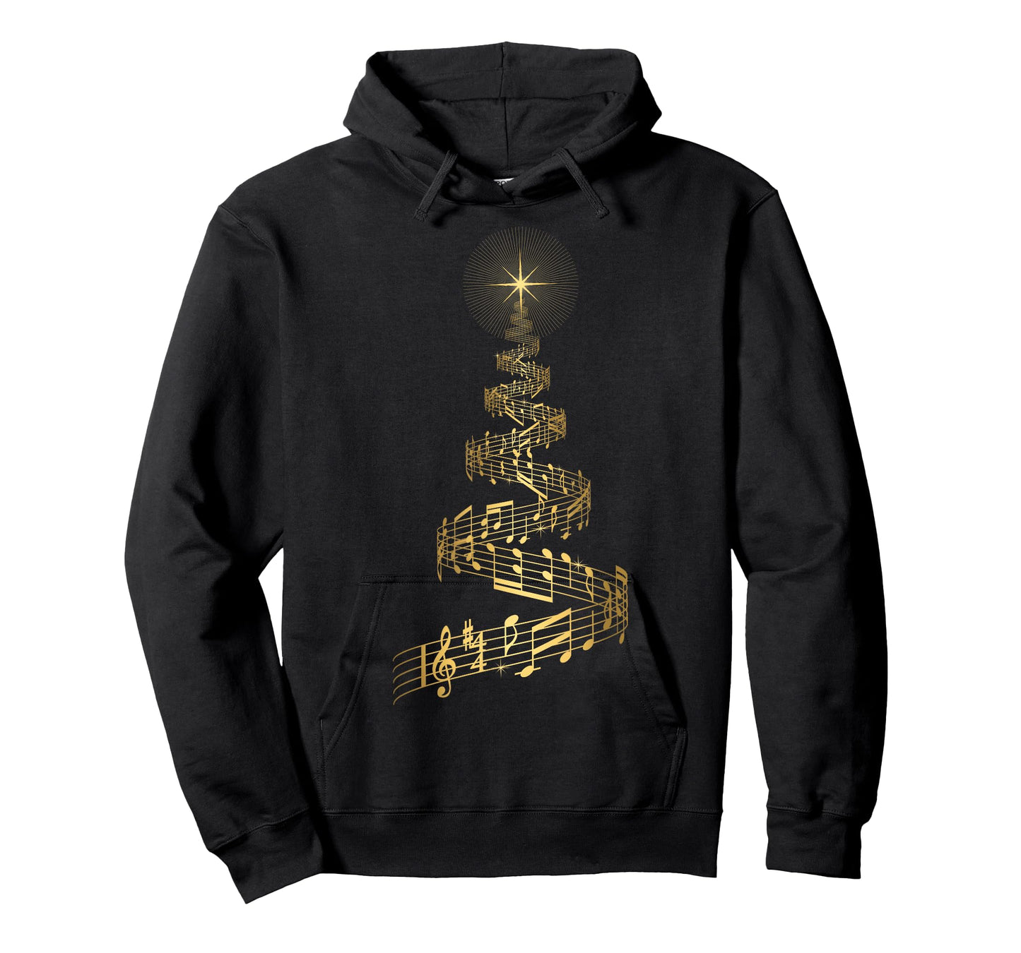 Christmas Tree Music Notes T Shirt Musical Xmas Tree Gift T-Shirt