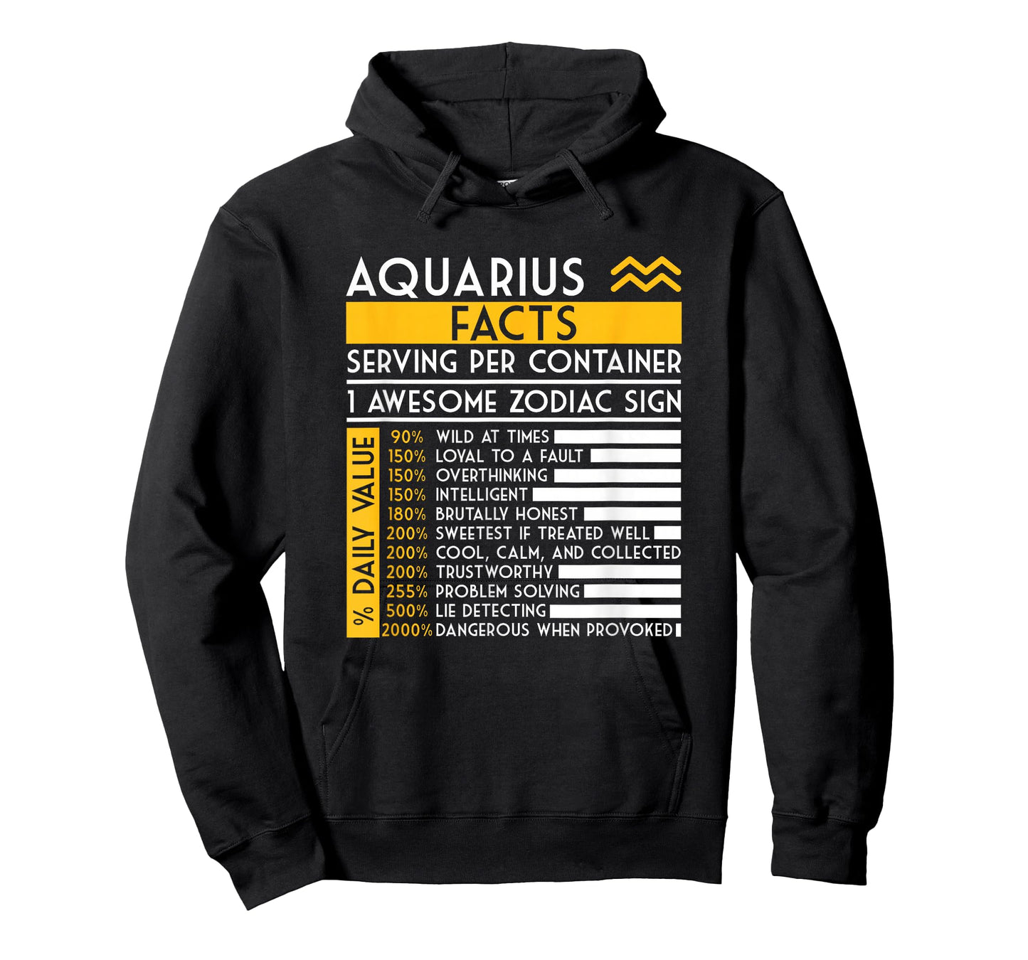 Aquarius Facts Zodiac Sign Horoscope Funny Astrology T-Shirt