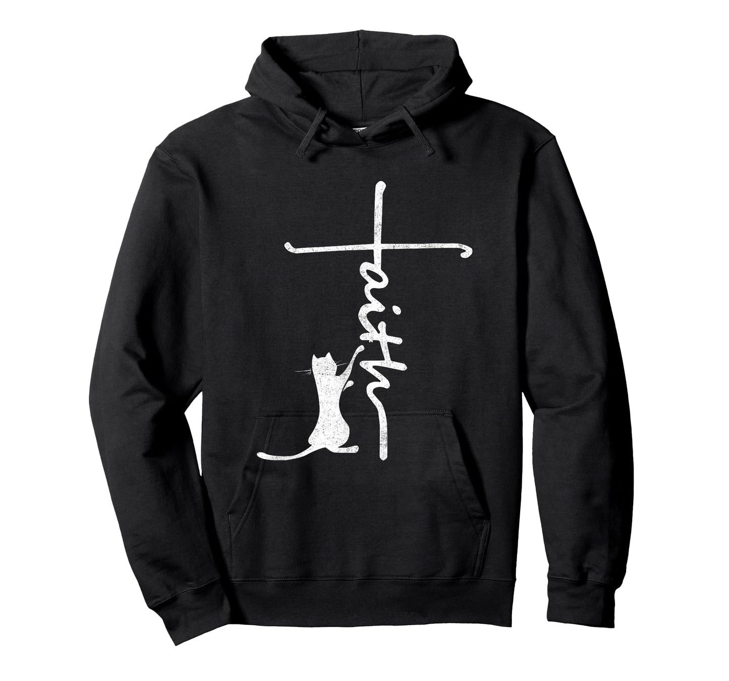 Funny cat shirts for women - Faith Cross Quotes Christian T-Shirt