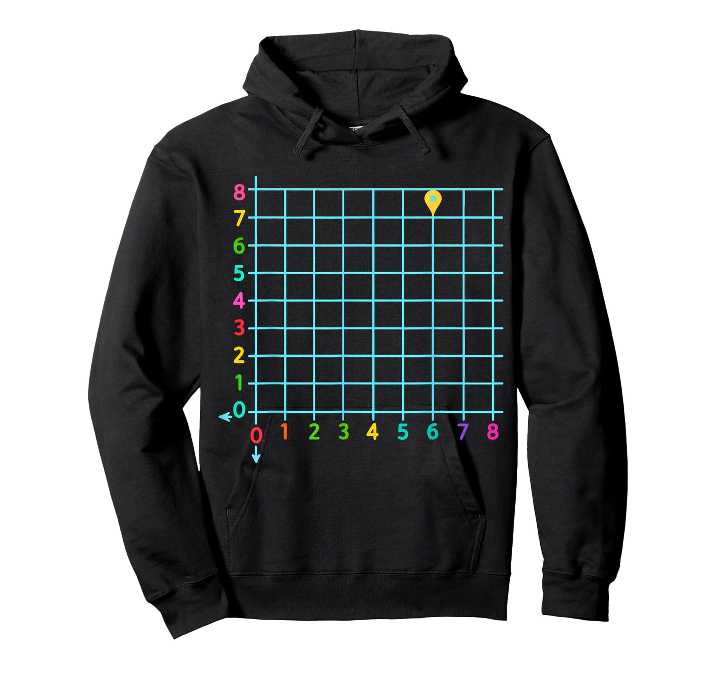 Coordinate (6,7) Funny Math Teacher 67 Math Lover Boys Kids T-Shirt
