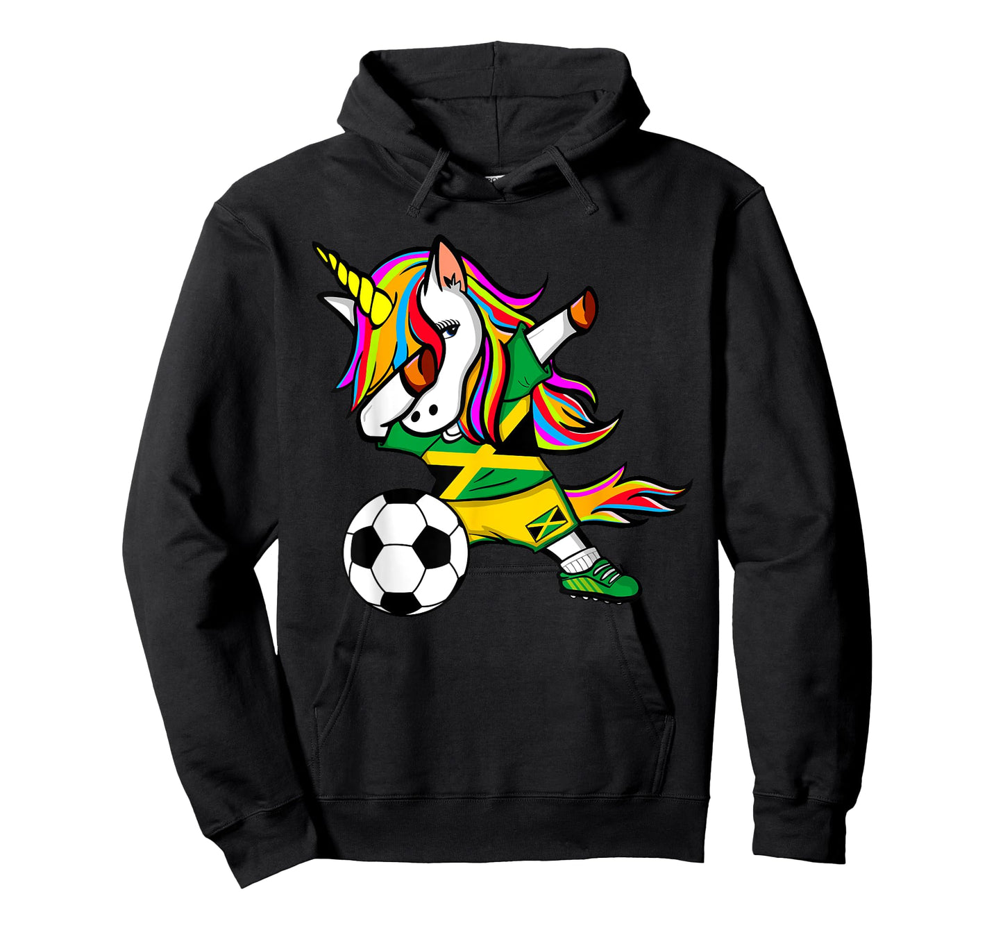 Dabbing Unicorn Jamaica Soccer Jersey 2019 Jamaican Football T-Shirt