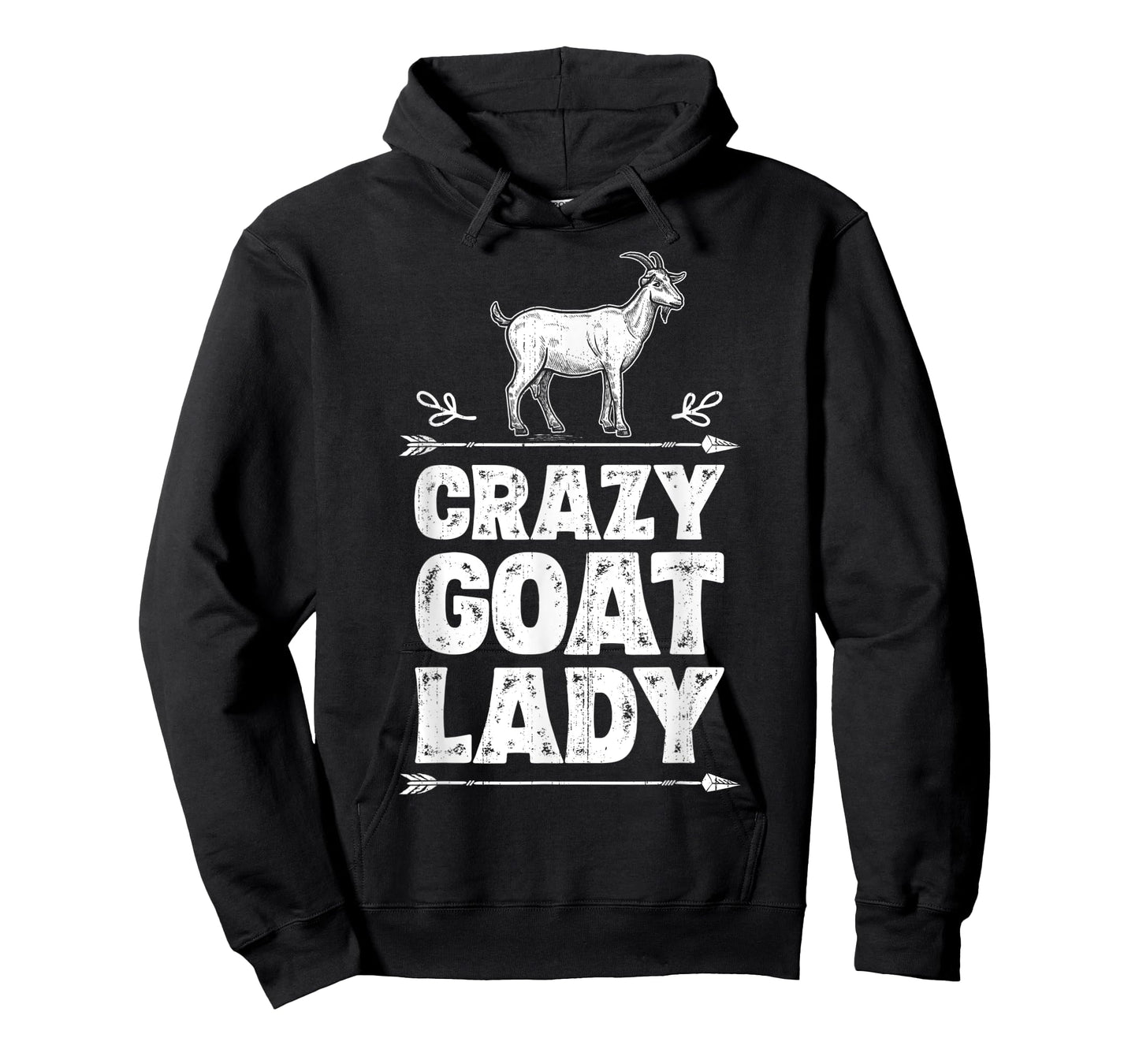Crazy Goat Lady Girls Women Farmer Farm Animal Lover Vintage T-Shirt