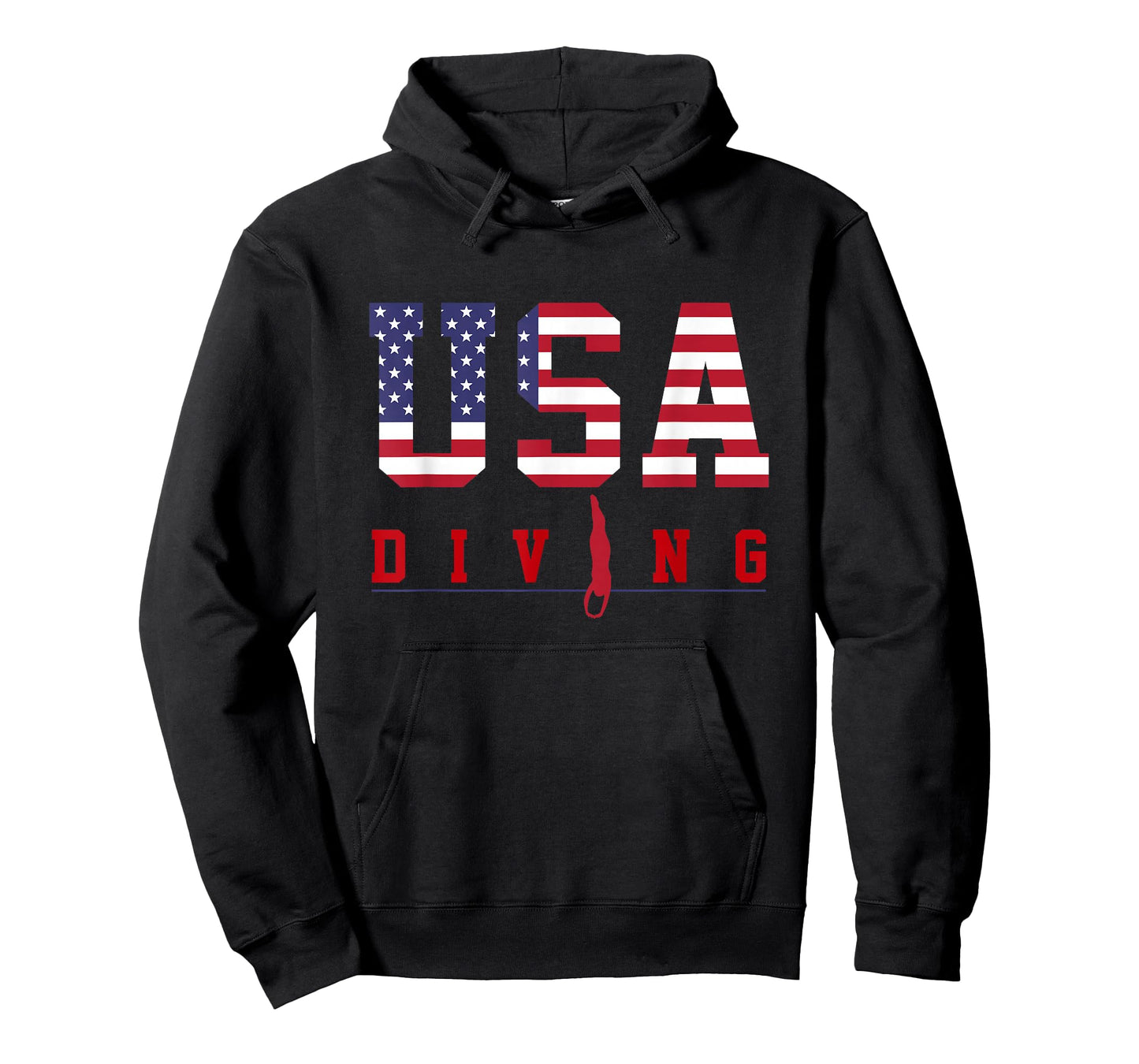 USA Diving Shirt American Flag Fan 4th Of July Tee Gift T-Shirt