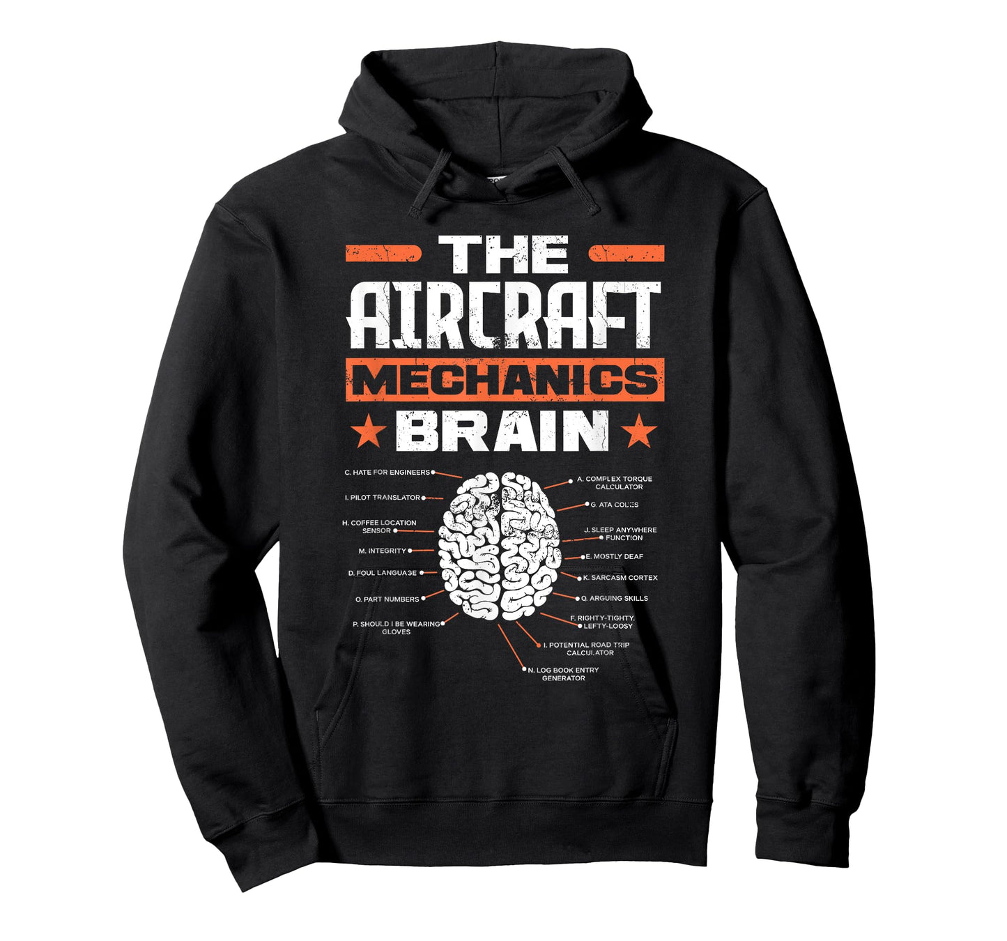 Aircraft Mechanics Brain Aviation Funny Aircraft Mechanic T-Shirt