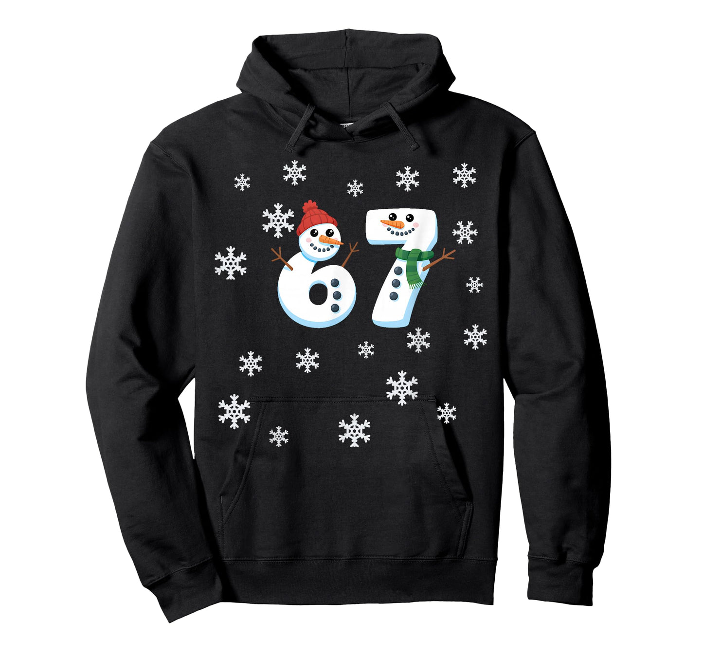 Funny 67 Winter Snowman Middle School 6 7 Funny 67 Meme T-Shirt