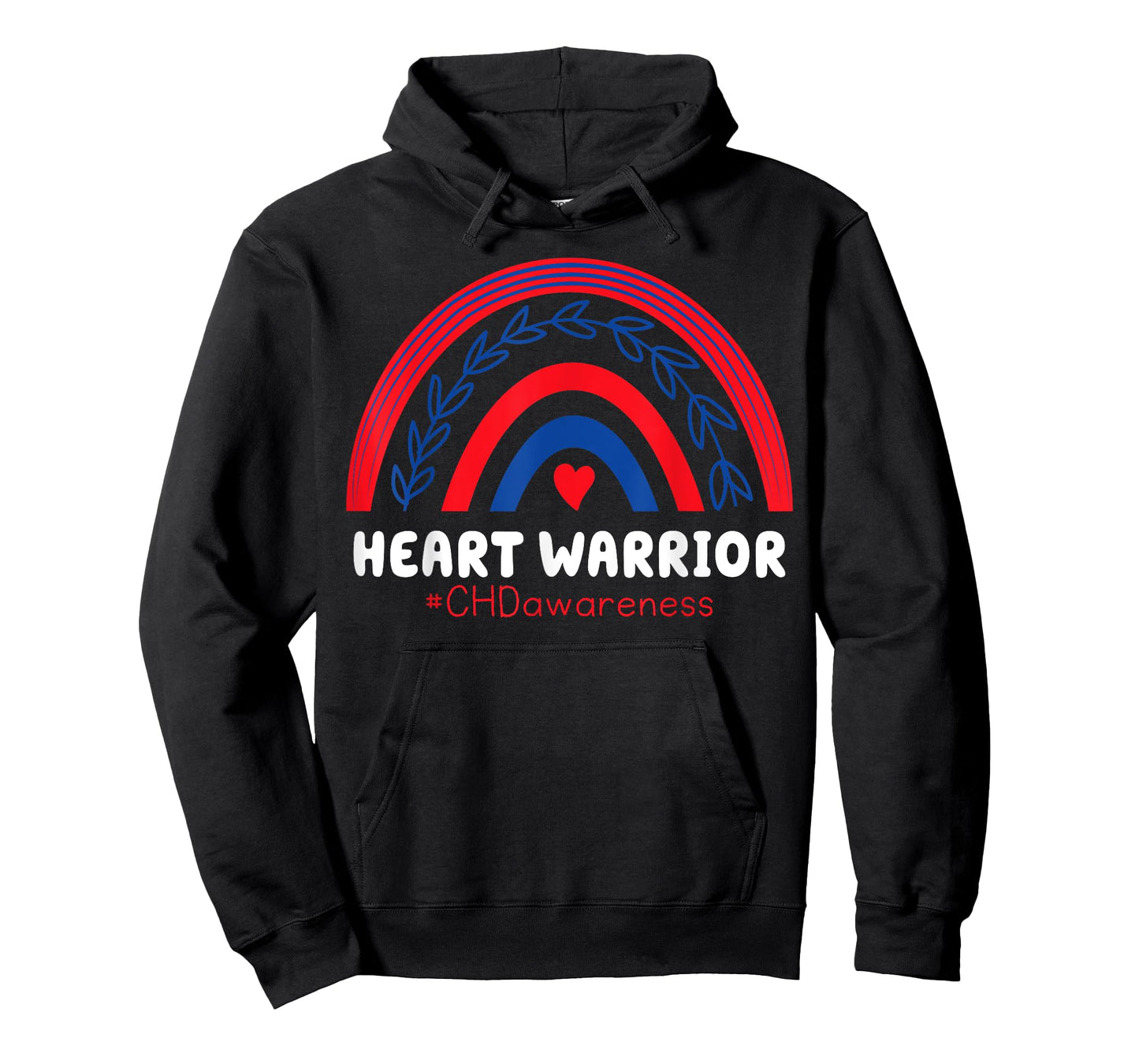 CHD Warrior Red & Blue Rainbow Heart Disease Awareness T-Shirt