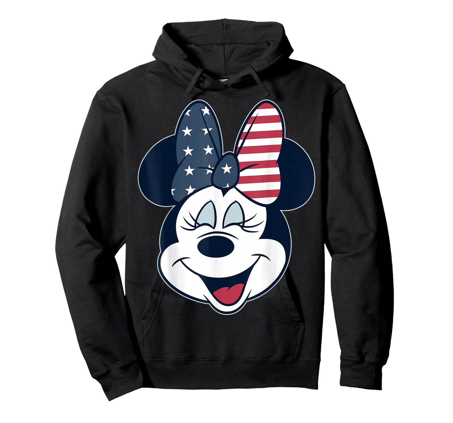 Disney Mickey And Friends Minnie American Flag Bow T-Shirt