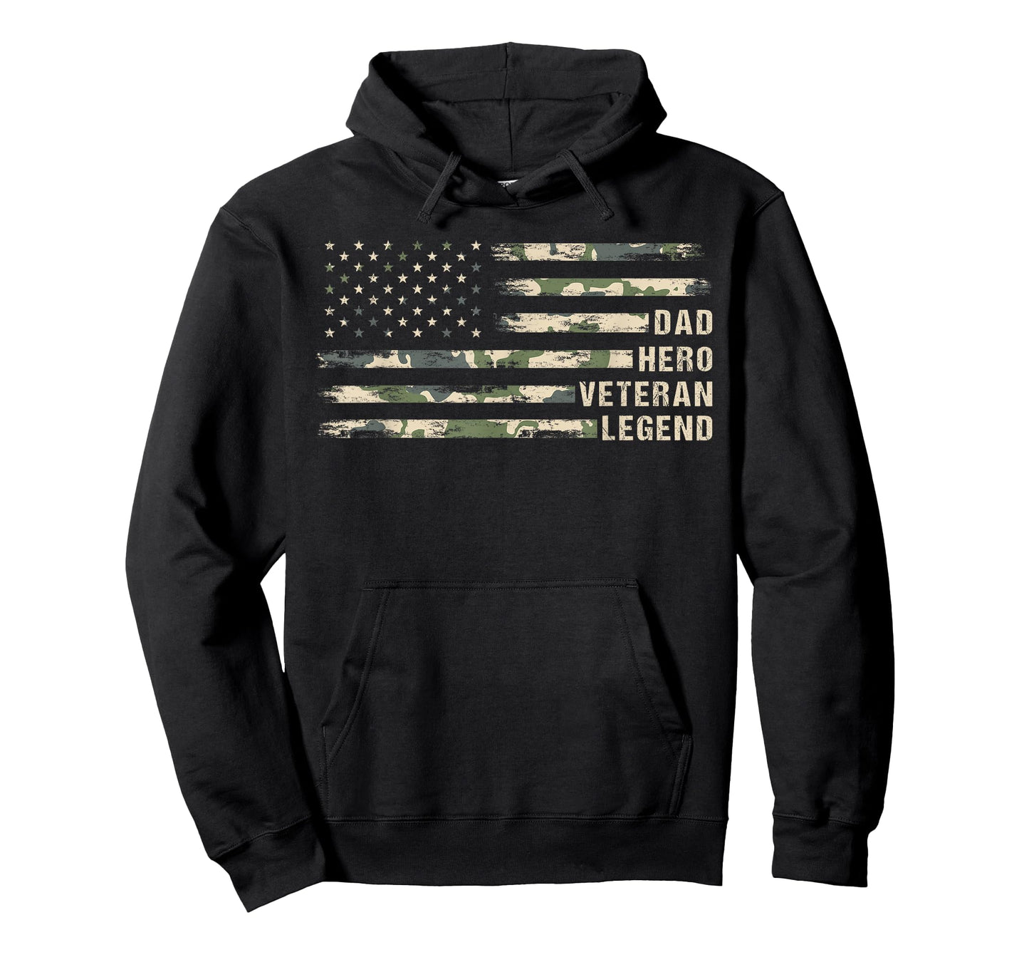 Dad Hero Veteran Legend Camouflage, Veteran Dad Father's Day T-Shirt