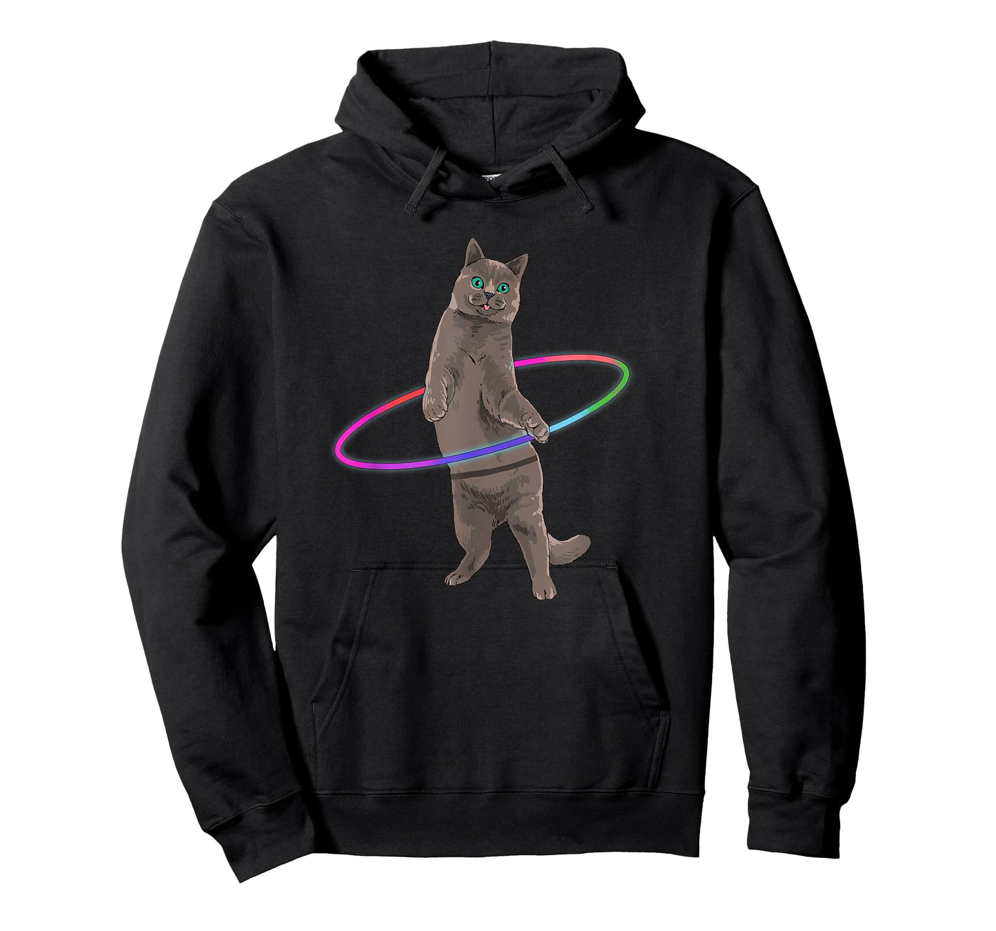 Weird Cat Shirt Kitten Dancing Hula Hoop Dance Cat Lover T-Shirt