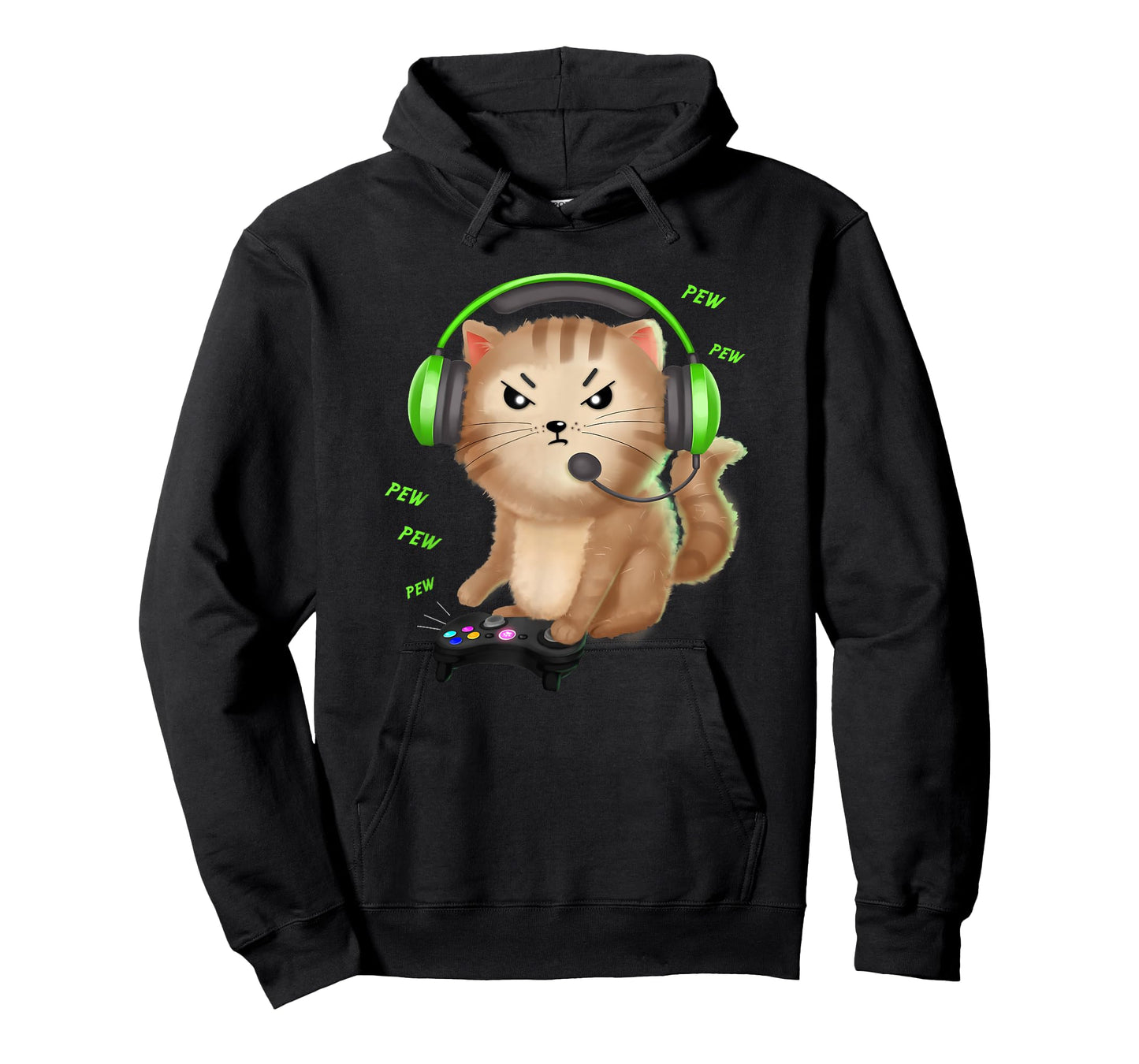 Cat Gaming Gift Video Games Lover Nerd Girl T-Shirt