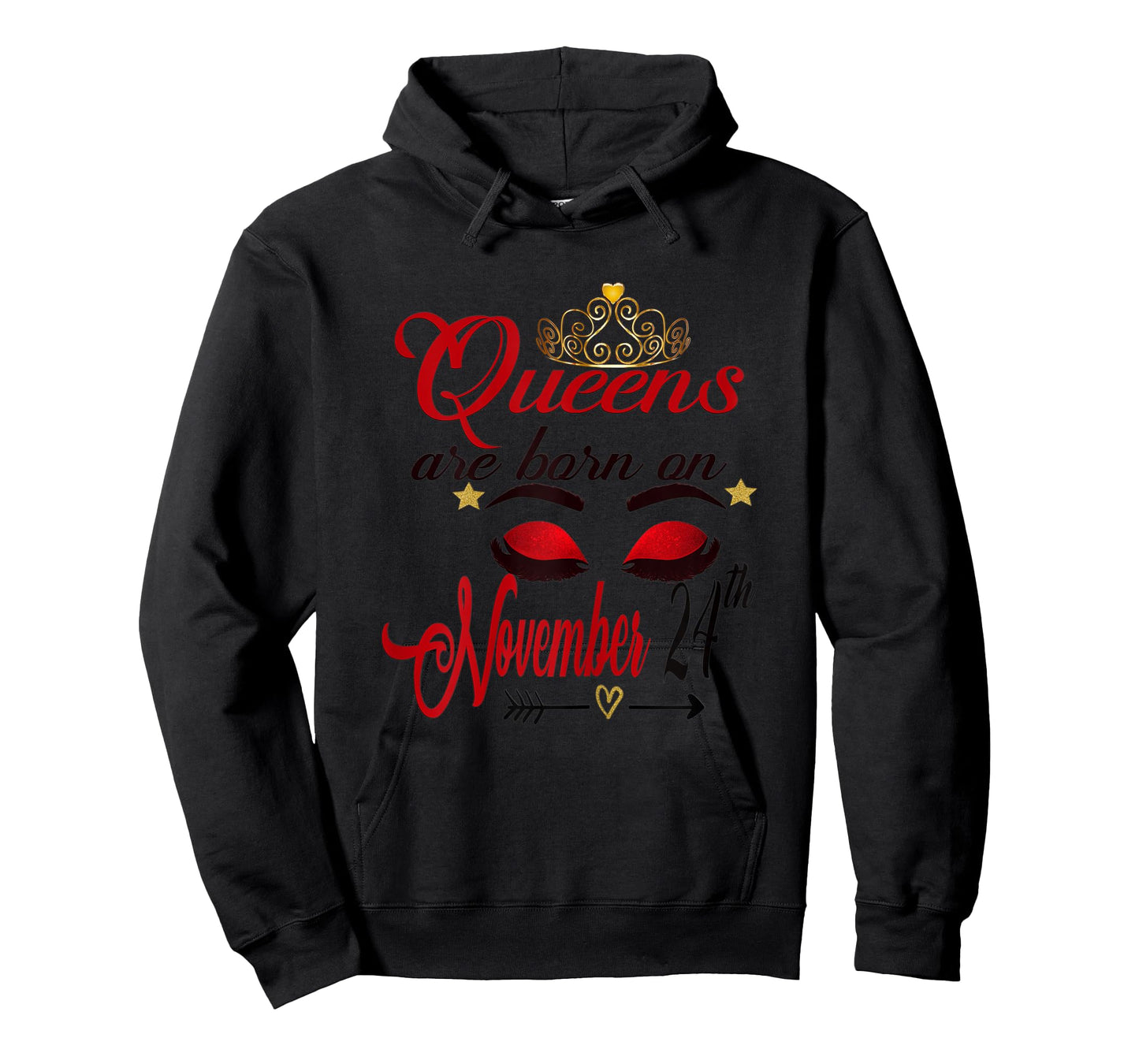 Womens Queens are Born on November 24th Sagittarius Birthday Girl T-Shirt
