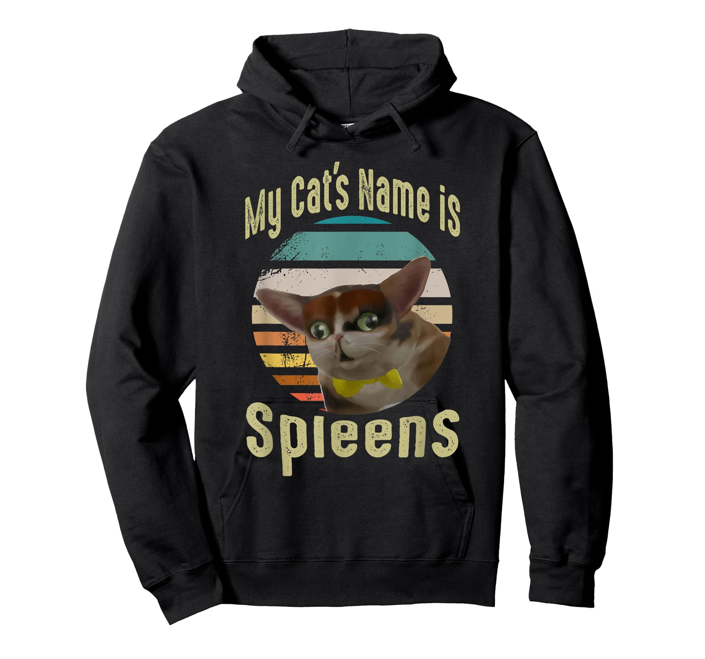 My Cat's Name Is Spleens Funny Spleen The Cat Lover T-Shirt for Men Women