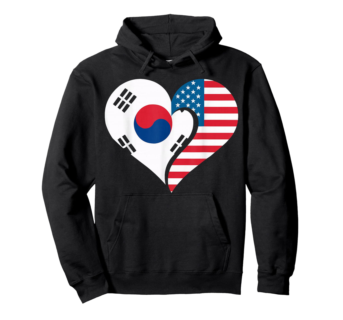 Half American Half Korean USA Flag South Korea America T-Shirt