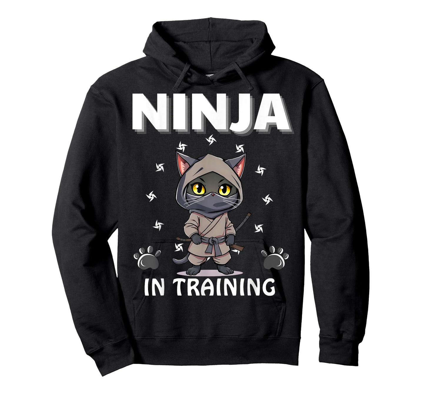Ninja In Training Cute Cat Funny Birthday Ninjas Boys Girls T-Shirt