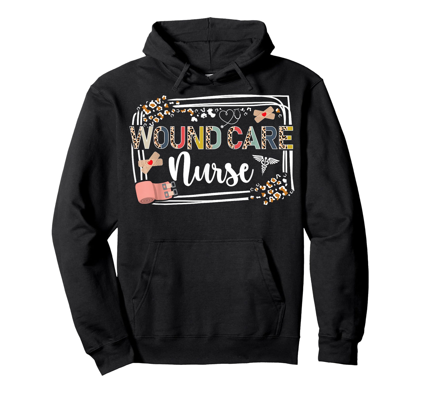 Cute Wound Care Nurse Leopard Wound Care Nursing T-Shirt
