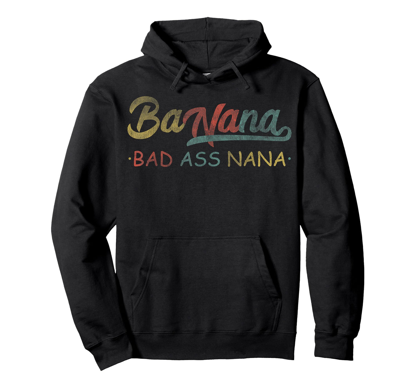 Retro Banana Badass Nana Granny Grandma Funny Mothers Day T-Shirt