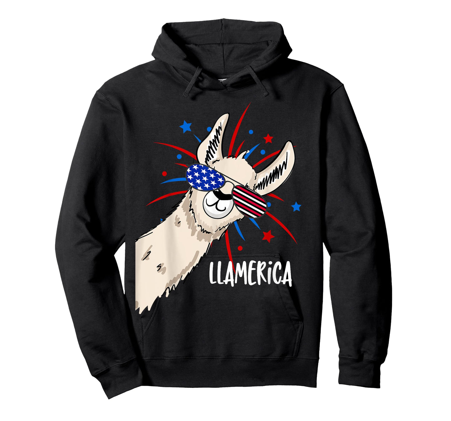 Funny Patriotic Llama Party Shirt For The Fourth Of July T-Shirt