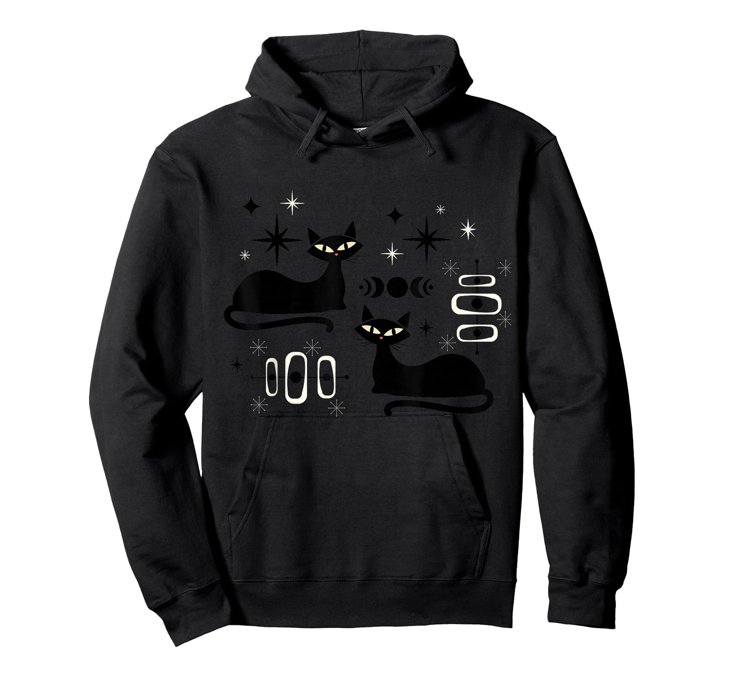 Midcentury Mid Century Cat Retro Atomic Age Space Modern T-Shirt
