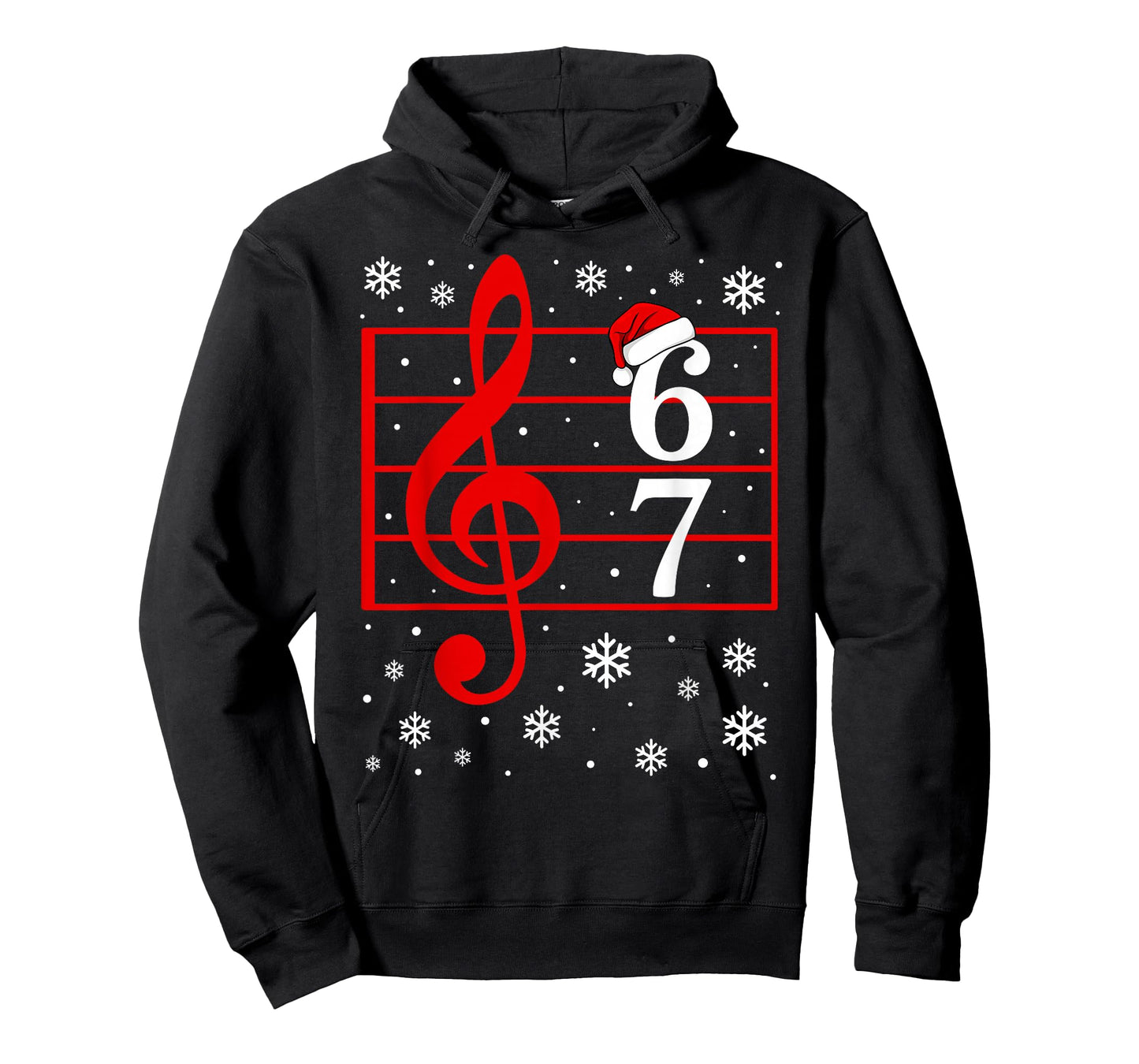67 Music Meme Slang Musician Santa Music Teacher Christmas T-Shirt
