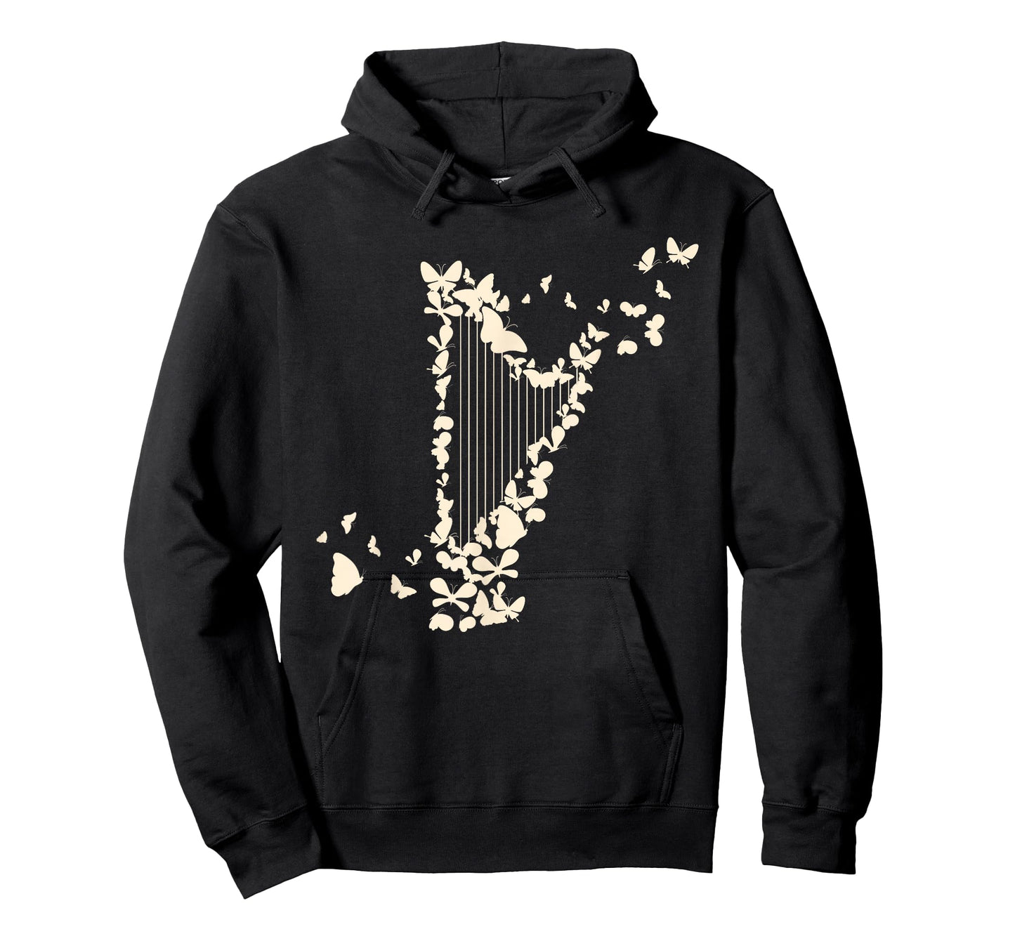A Harp with Butterflies Harpist T-Shirt