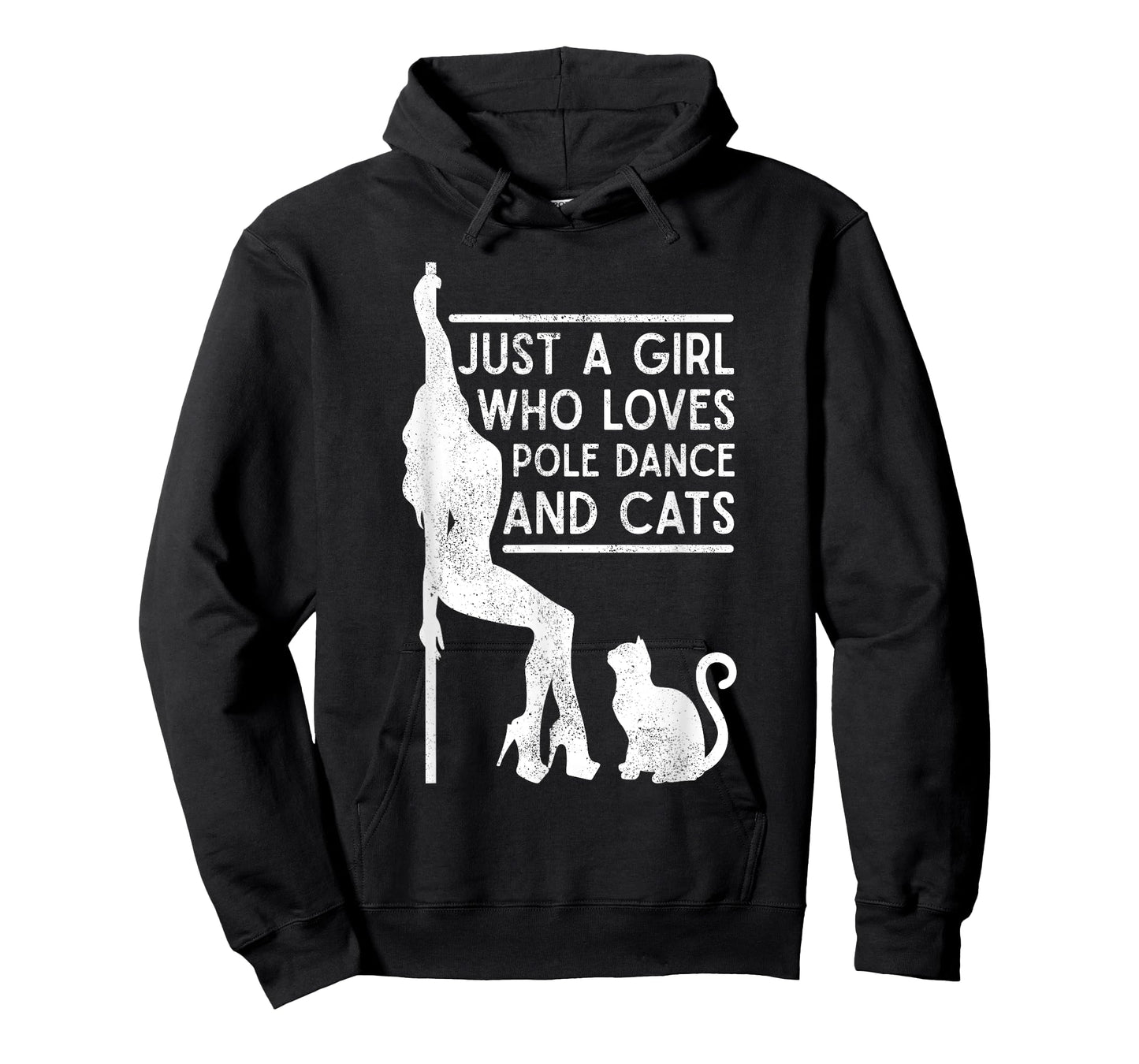 Funny Just A Girl Who Love Pole Dance And Cats Pole dancer T-Shirt