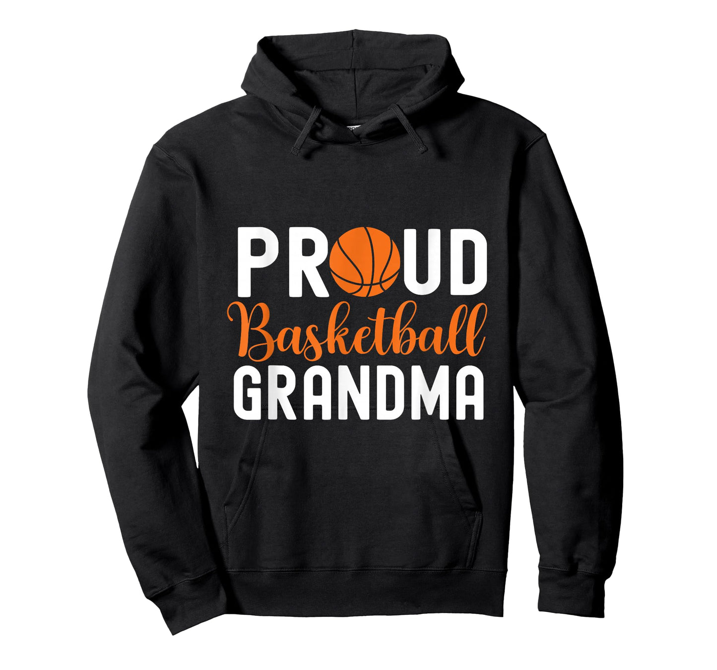Basketball Grandma Design Lr Proud Basketball Grandma Unisex-Adults Black T-Shirt Basketball T-Shirt Small