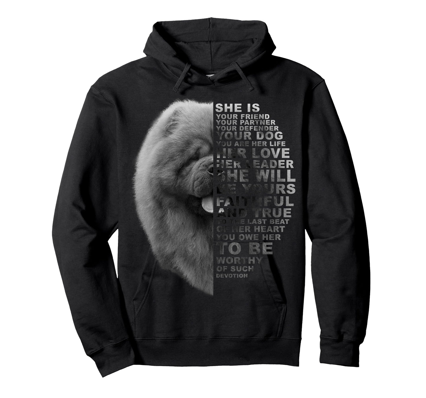 She Is Your Friend Your Partner Your Dog Chow Chow Dog Lover T-Shirt for Men Women Kids