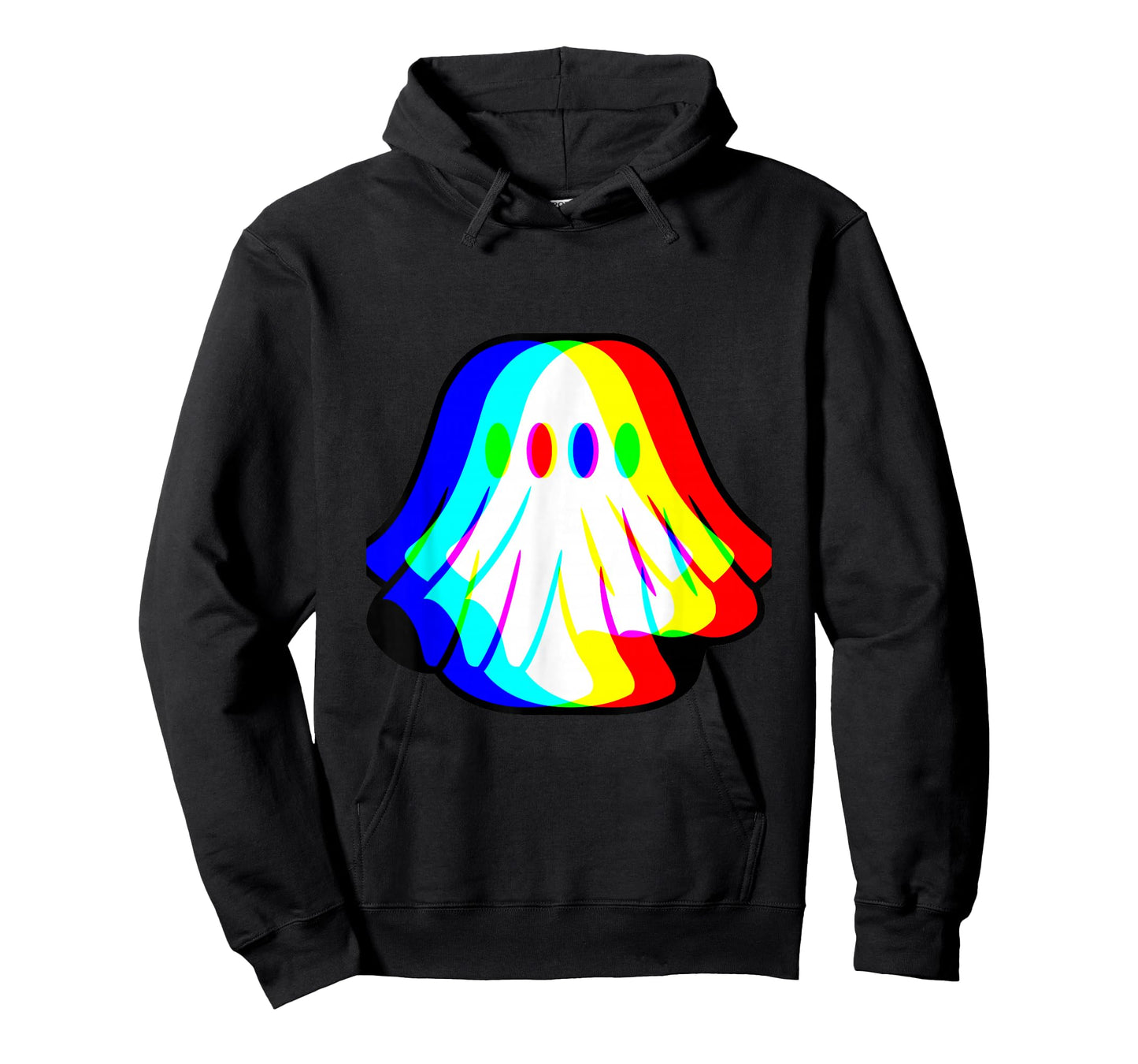 Funny Ghost Trippy Vaporwave Halloween Techno Rave Party T-Shirt