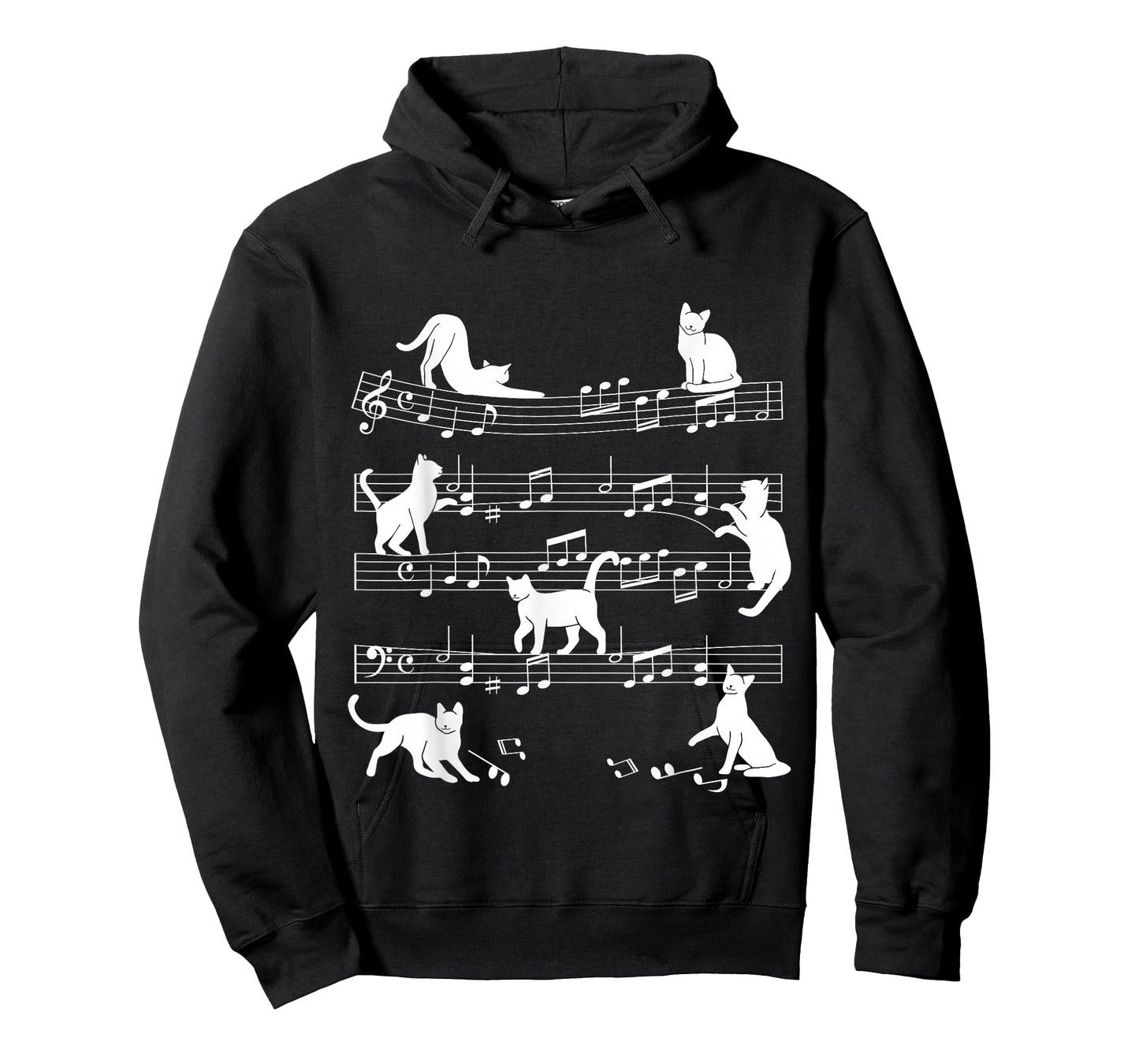 Cat Music Pet Cat Design T-Shirt for Men Women Girls Kids