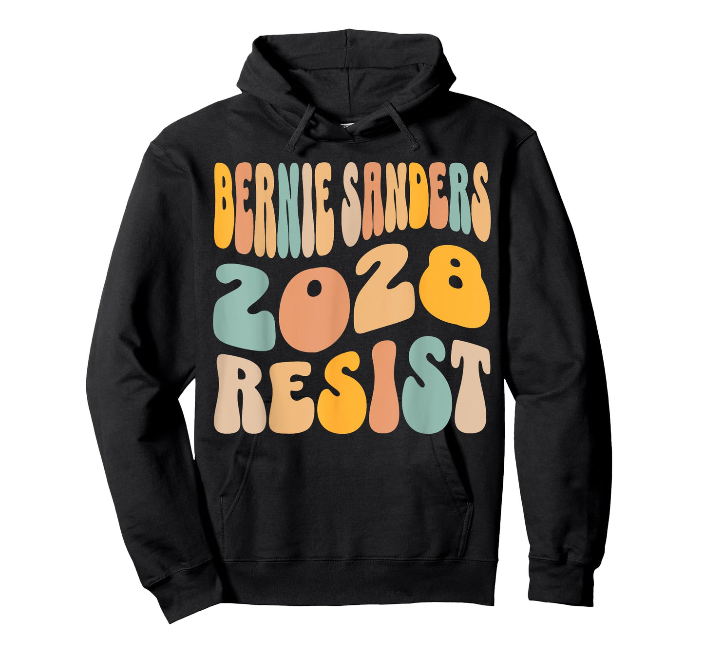 Bernie Sanders 2028 for President Resist Wavy Groovy T-Shirt