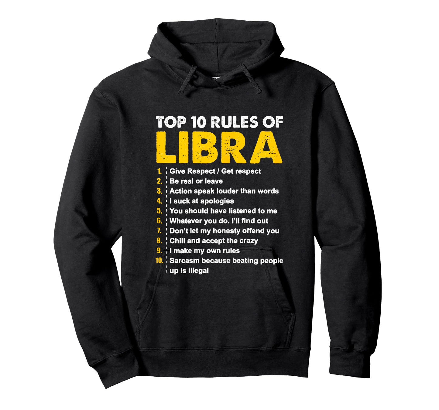 Top 10 Rules Libra Horoscope Birthday Gift T-Shirt