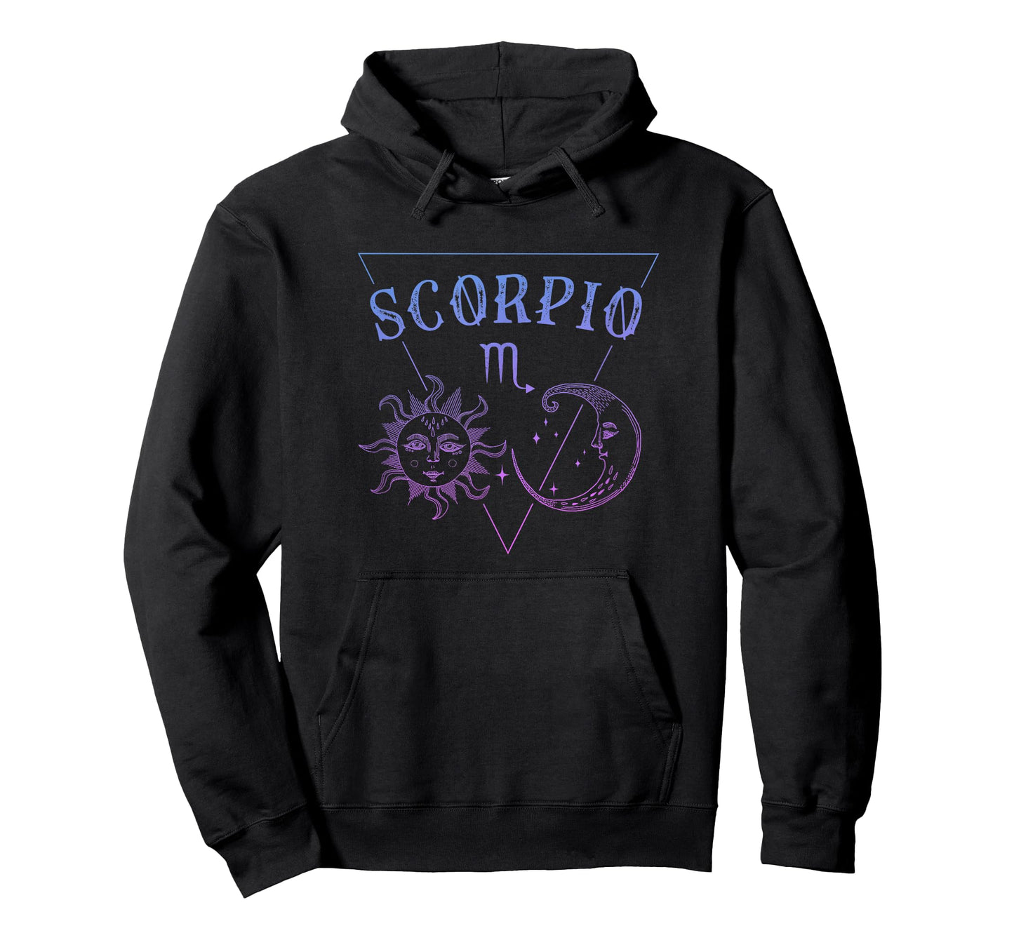 Scorpio Zodiac Symbol / Blue Sun & Moon - Scorpio Birthday T-Shirt