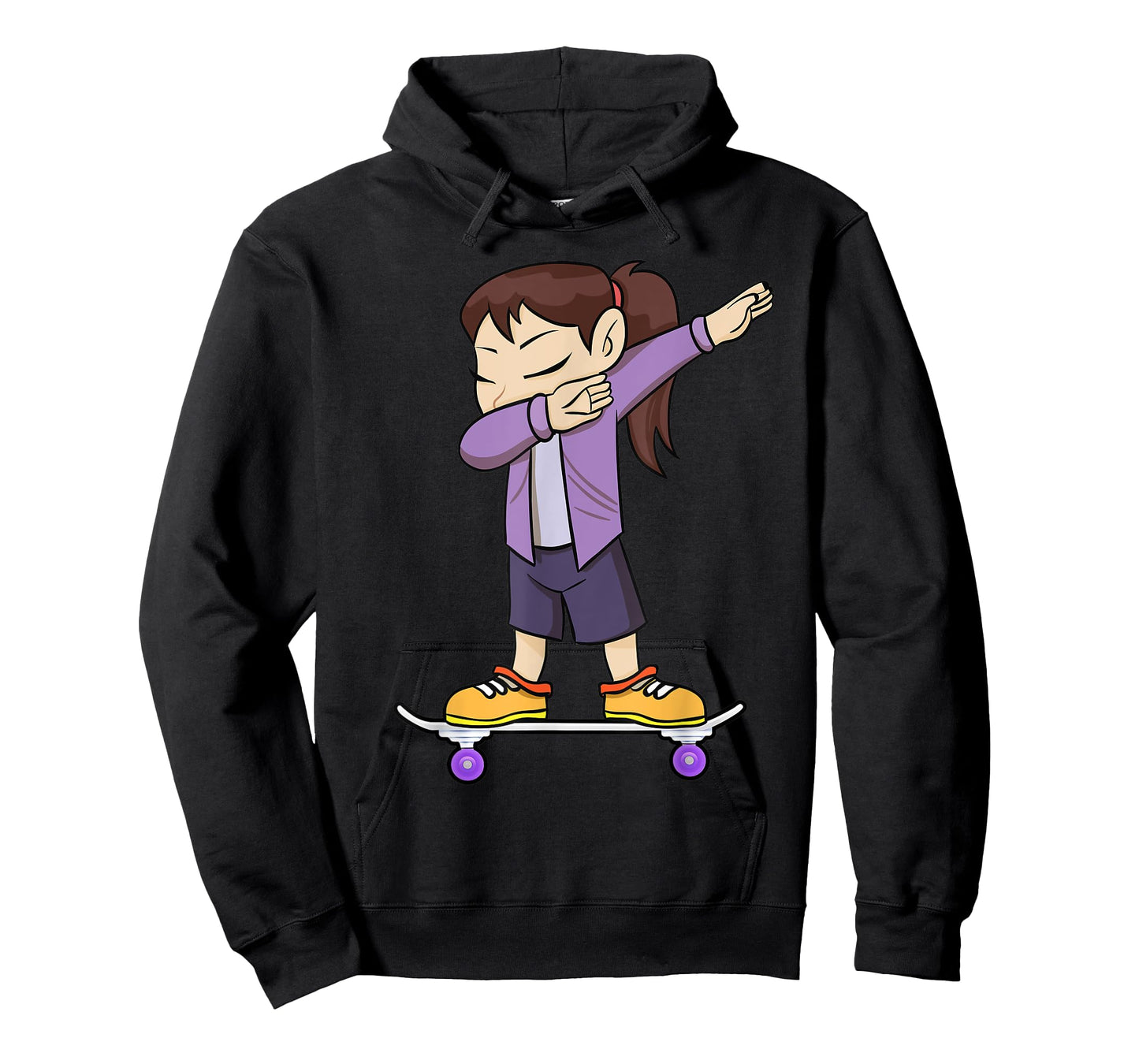 Skateboarding Teenage Girl on Skateboard Gift for Skater T-Shirt
