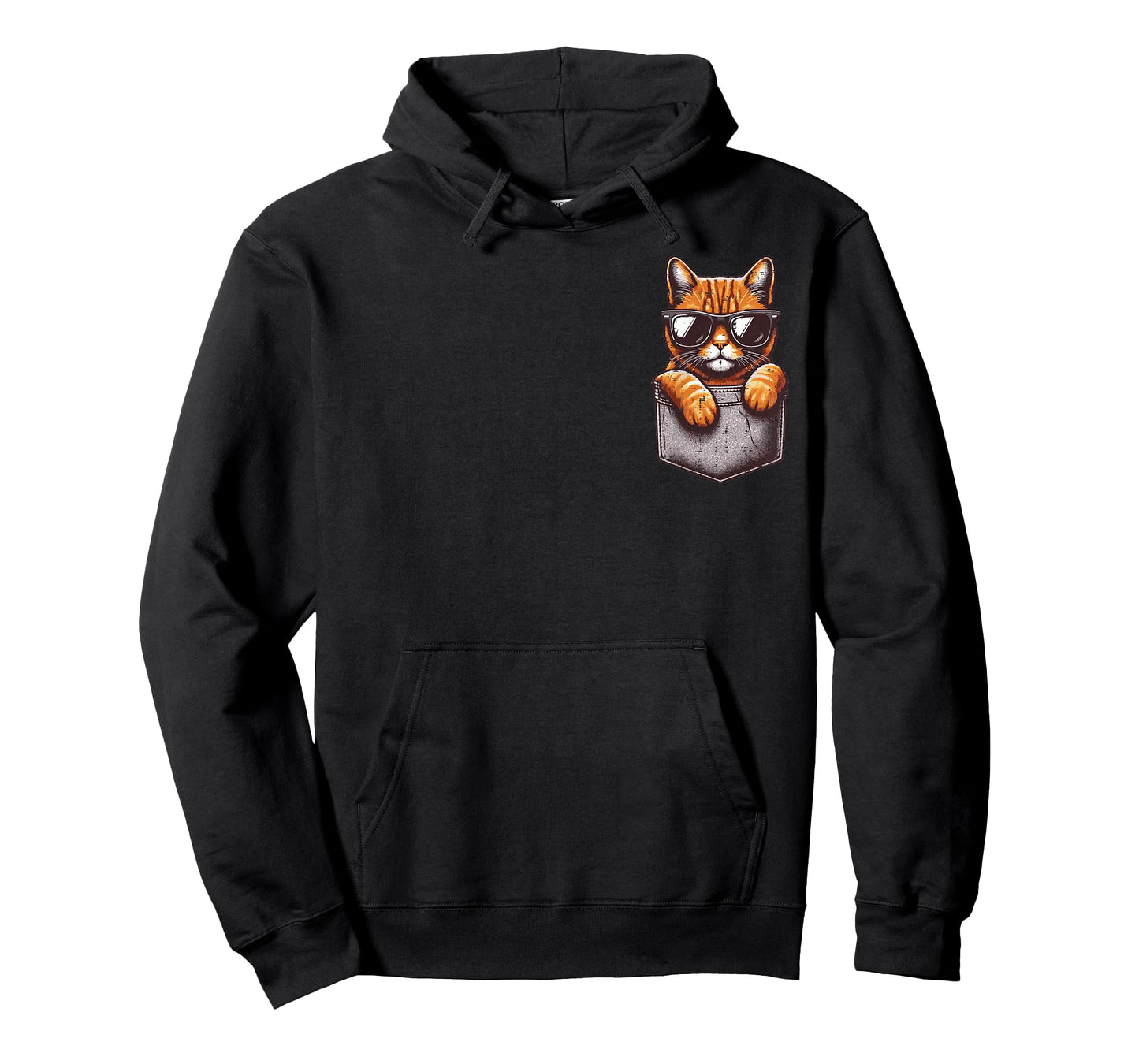 Orange Cat Sunglasses Pocket Cool Kitten Kitty Men Women Kid T-Shirt